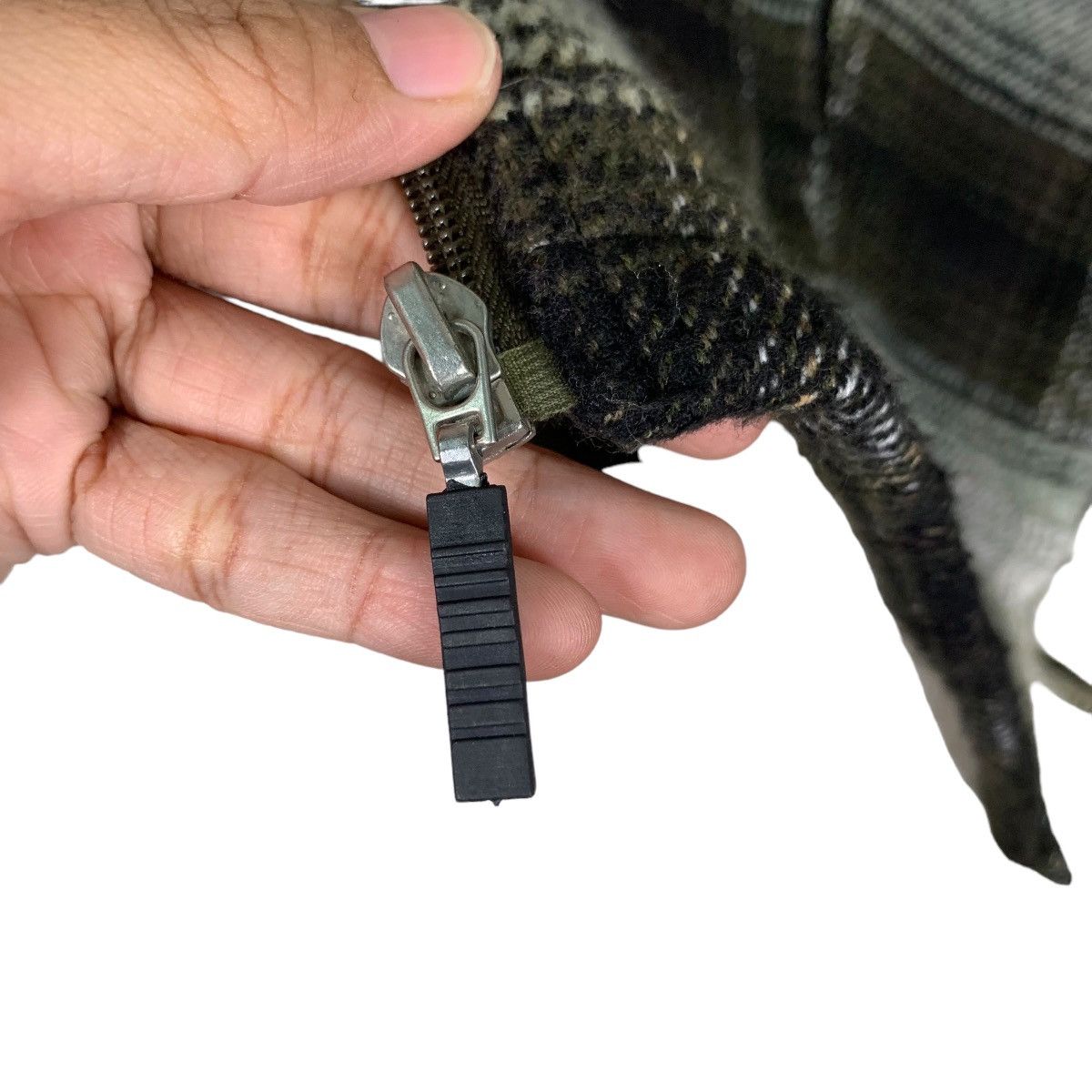 Japanese Brand AMERICAN FEELING Shadow Plaid Sherpa Jacket #0411-C19 Size US L / EU 52-54 / 3 - 14 Thumbnail