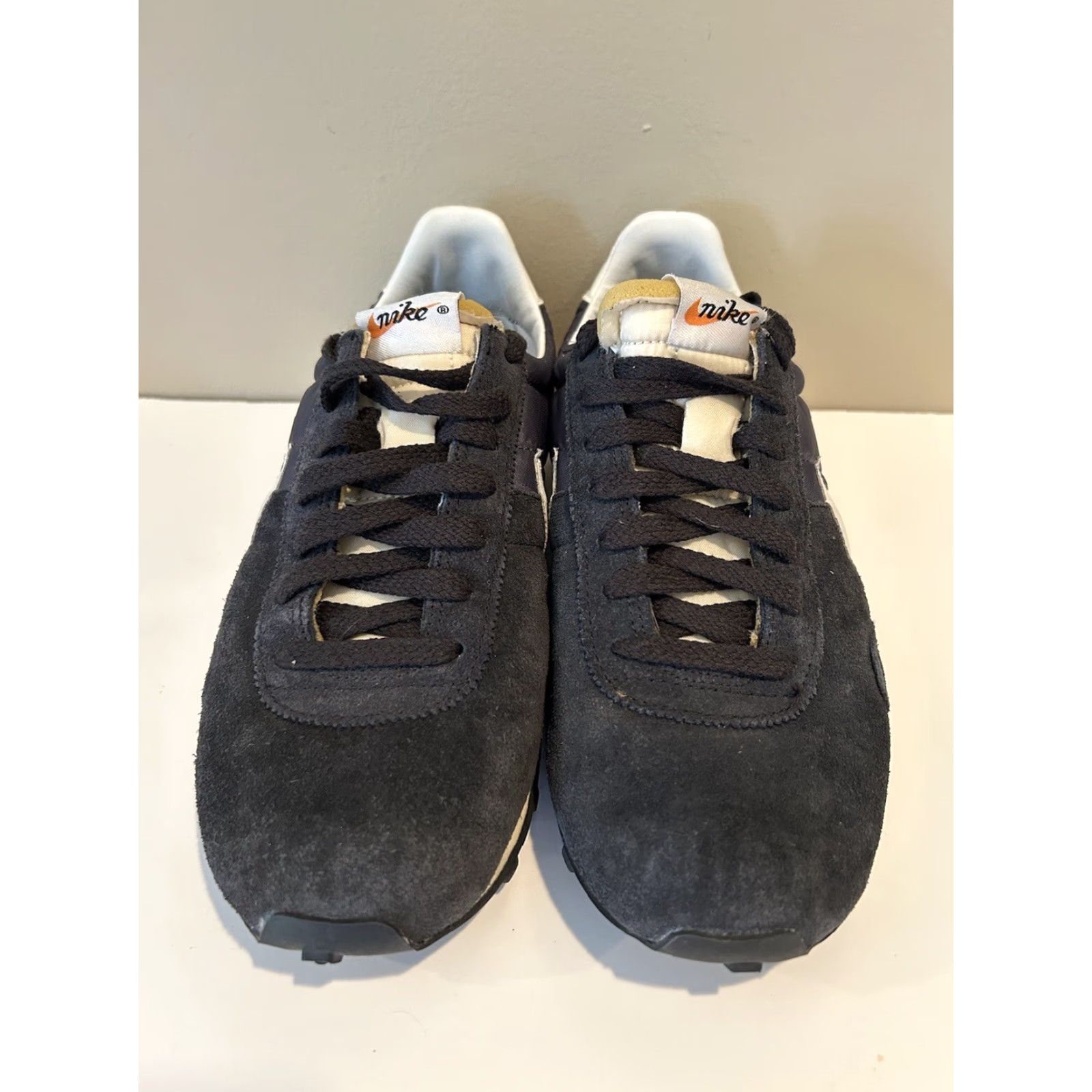 VINTAGE Nike Pre Montreal Racer Black Sport Grey Men display picture 3