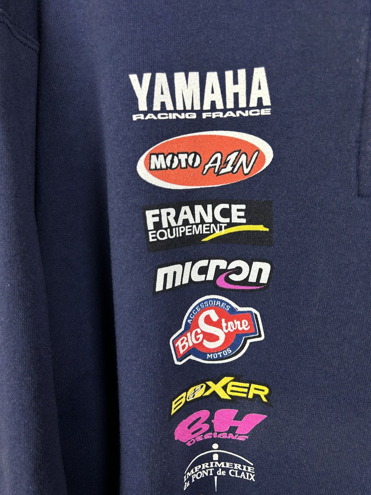 Vintage Vintage Endurance Motorcycle Yamaha #38 Graphic Zip Pullover Size US XXL / EU 58 / 5 - 7 Thumbnail