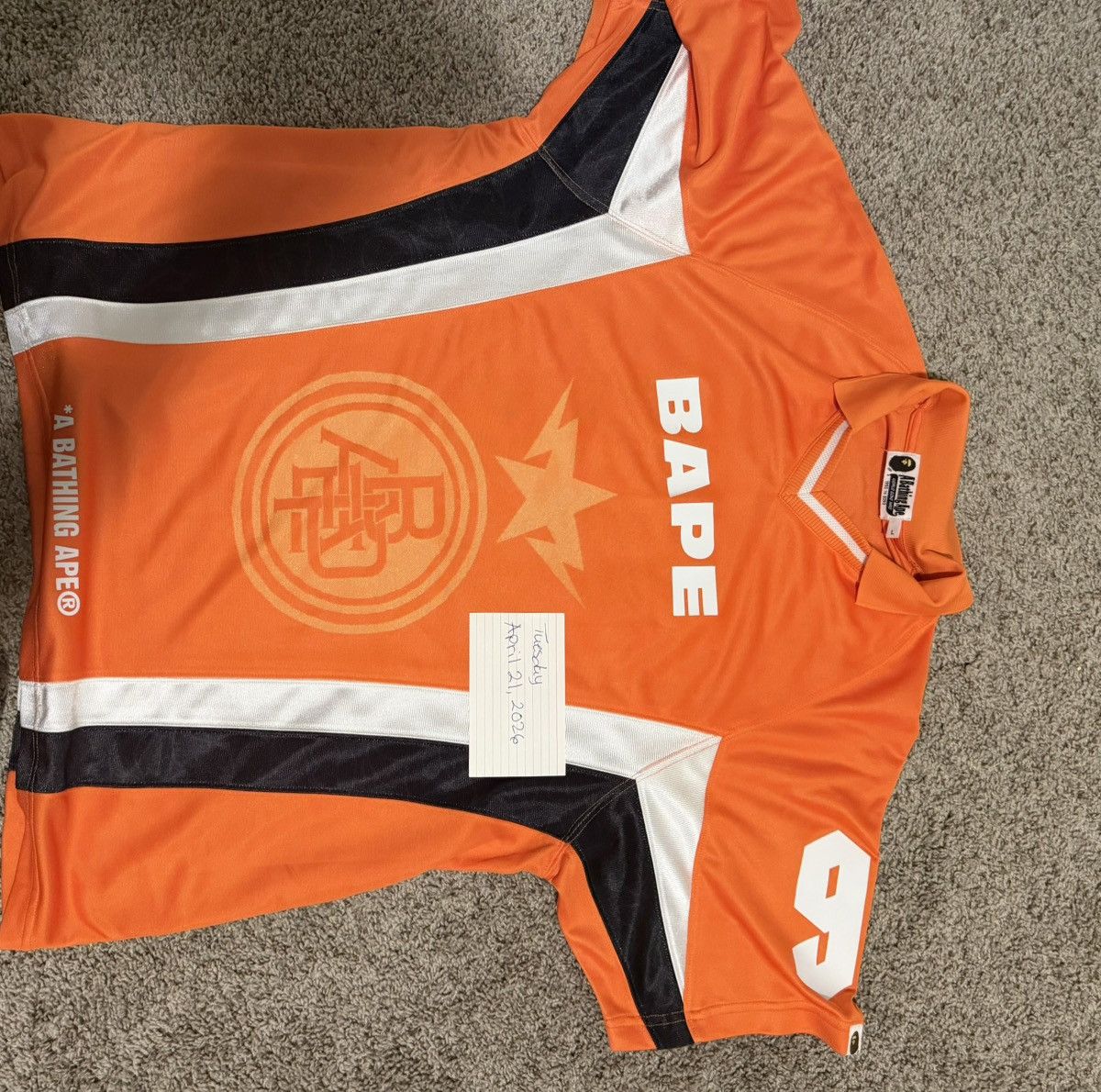 Bape Bathing Ape Football Jersey Size US L / EU 52-54 / 3 - 5 Thumbnail