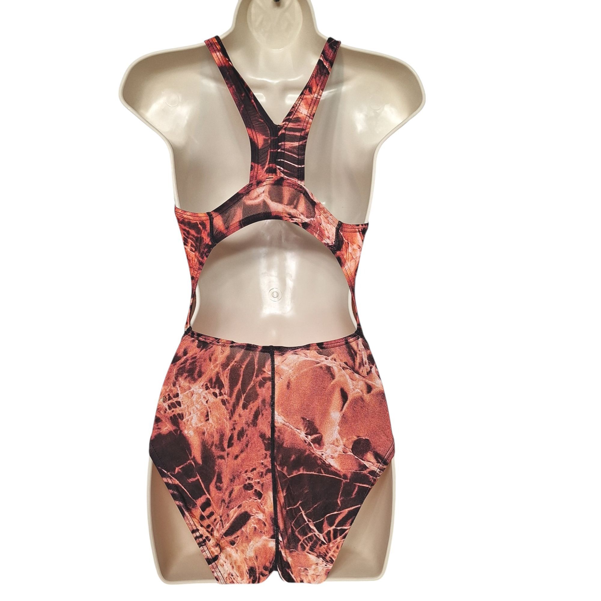 Speedo Speedo Athletic One Piece Swimsuit Size 22" Pit to Pit Orang Size XL / US 12-14 / IT 48-50 - 3 Thumbnail
