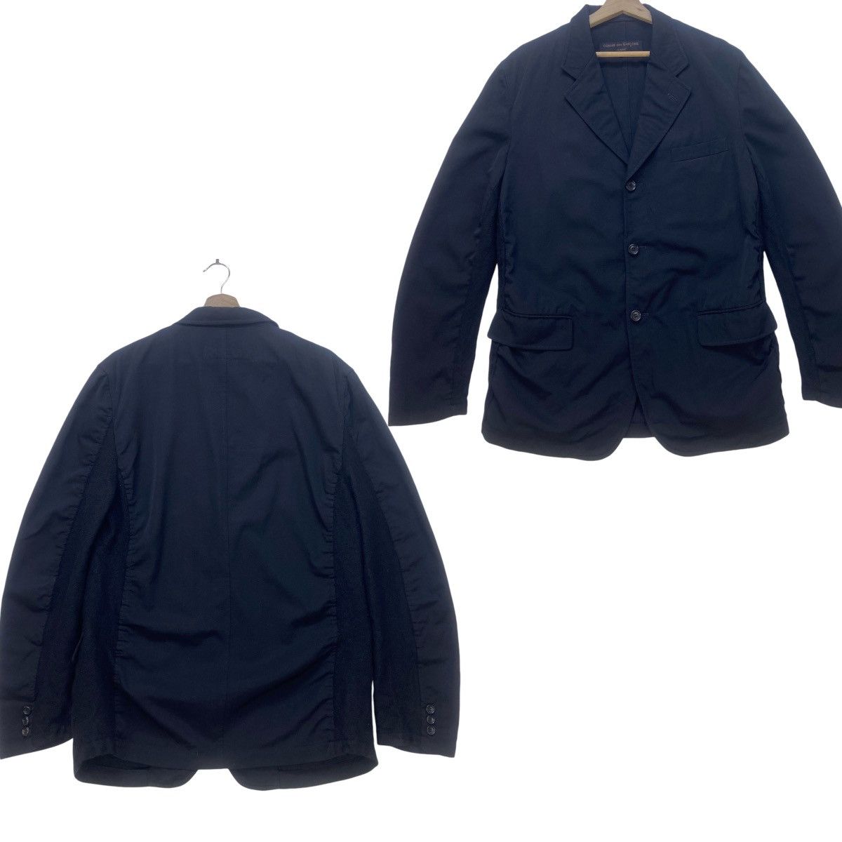 Comme des Garcons Homme Rare🔥AD2002 Comme des Garçons Stylish Wool Blazer Coat Size US M / EU 48-50 / 2 - 1 Thumbnail