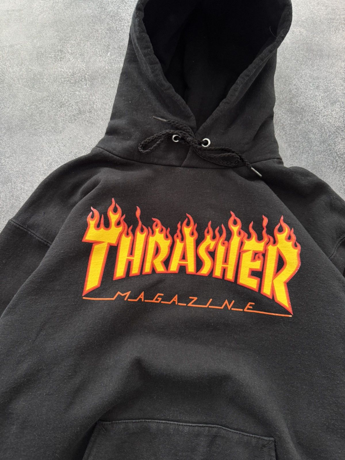 Thrasher Crazy Vintage Y2K Thrasher Hoodie 26 Heavyweight Skater Boxy Size US S / EU 44-46 / 1 - 4 Thumbnail