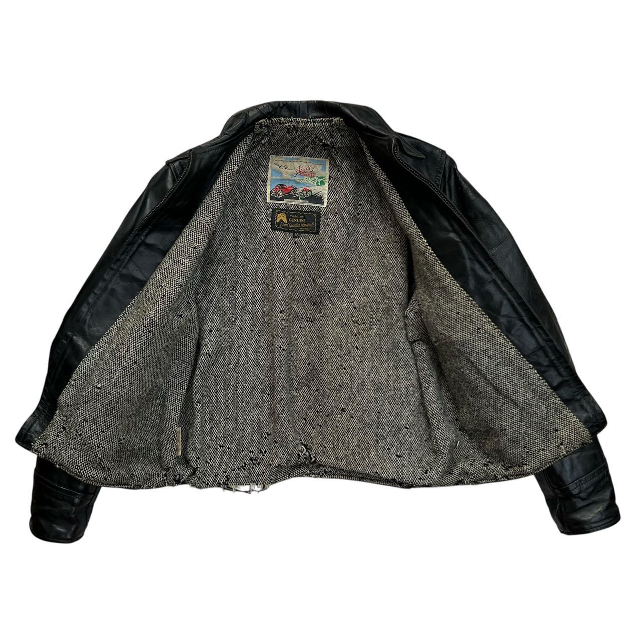 Aero Leathers × Vintage Vintage Aero Leather Biker Jacket Size US S / EU 44-46 / 1 - 2 Thumbnail