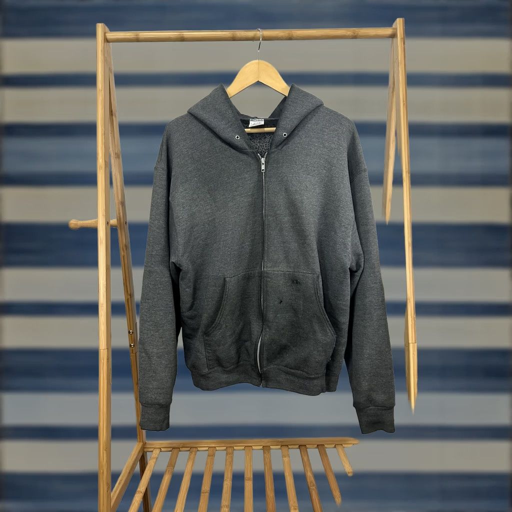 Thrasher VTG 90s Gradient Sun Worn Distressed Thrashed Zip Hoodie Sweatshirt L Men Black BVD Hoodie Zip Mens L Size US L / EU 52-54 / 3 - 1 Thumbnail
