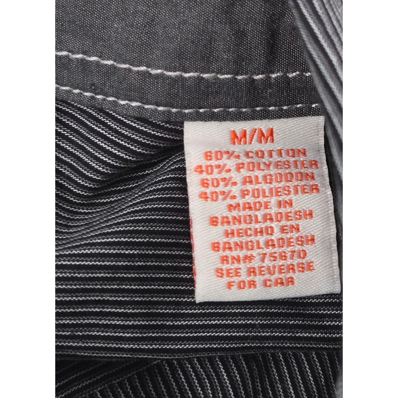 Other Michael Brandon Black White Striped Button Men's Shirt M Size US M / EU 48-50 / 2 - 5 Thumbnail