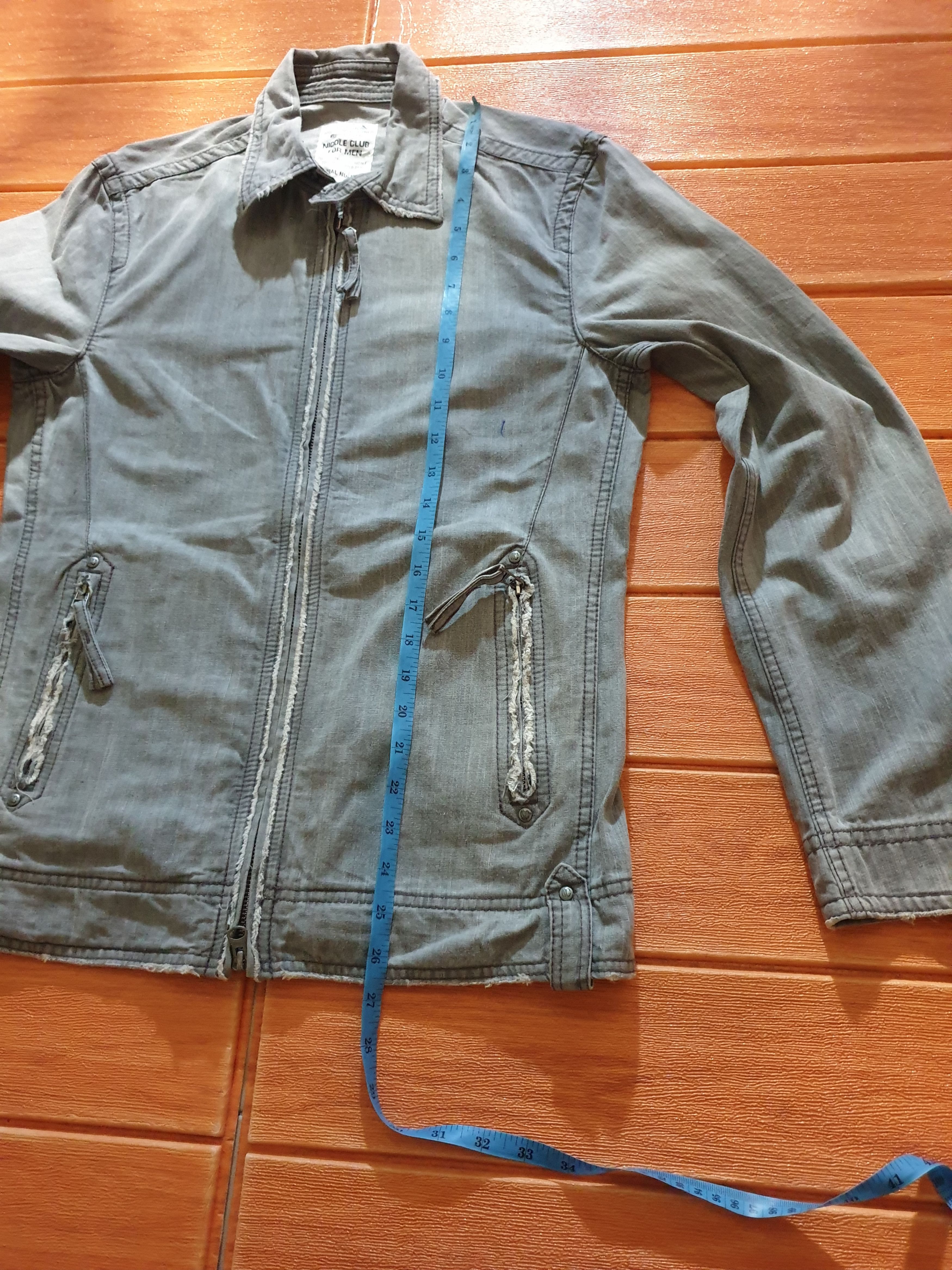Nicole Club 💥Nicole club for man matsuda grey colour denim jacket Size US M / EU 48-50 / 2 - 7 Thumbnail