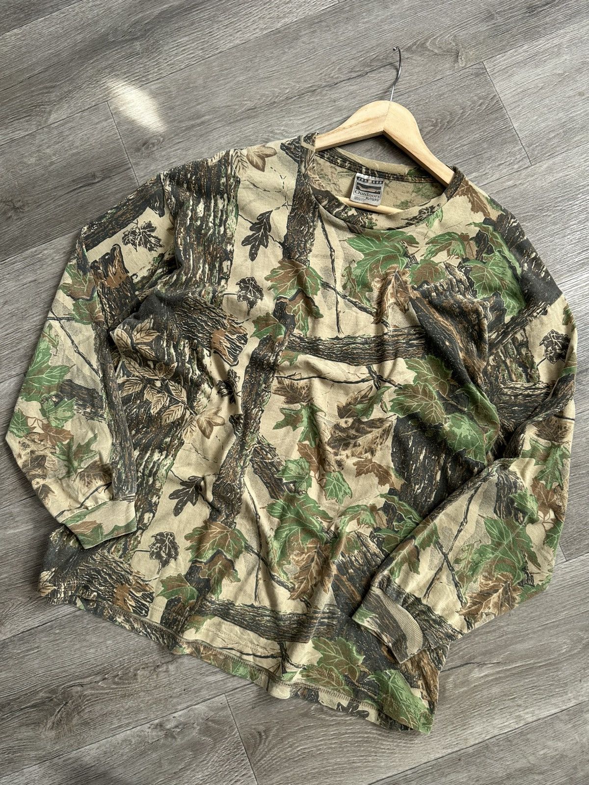 Jerzees 🫧Vintage 90s Jerzees Outdoors Realtree Camo Long Sleeve Size US XL / EU 56 / 4 - 1 Thumbnail