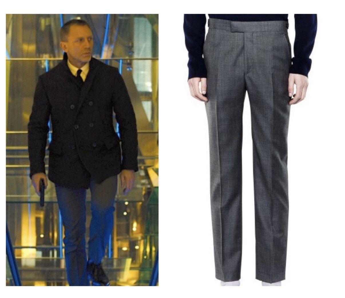 Acne Studios Acne Trousers 007 James Bond 48 Wall Stre Shark Grey