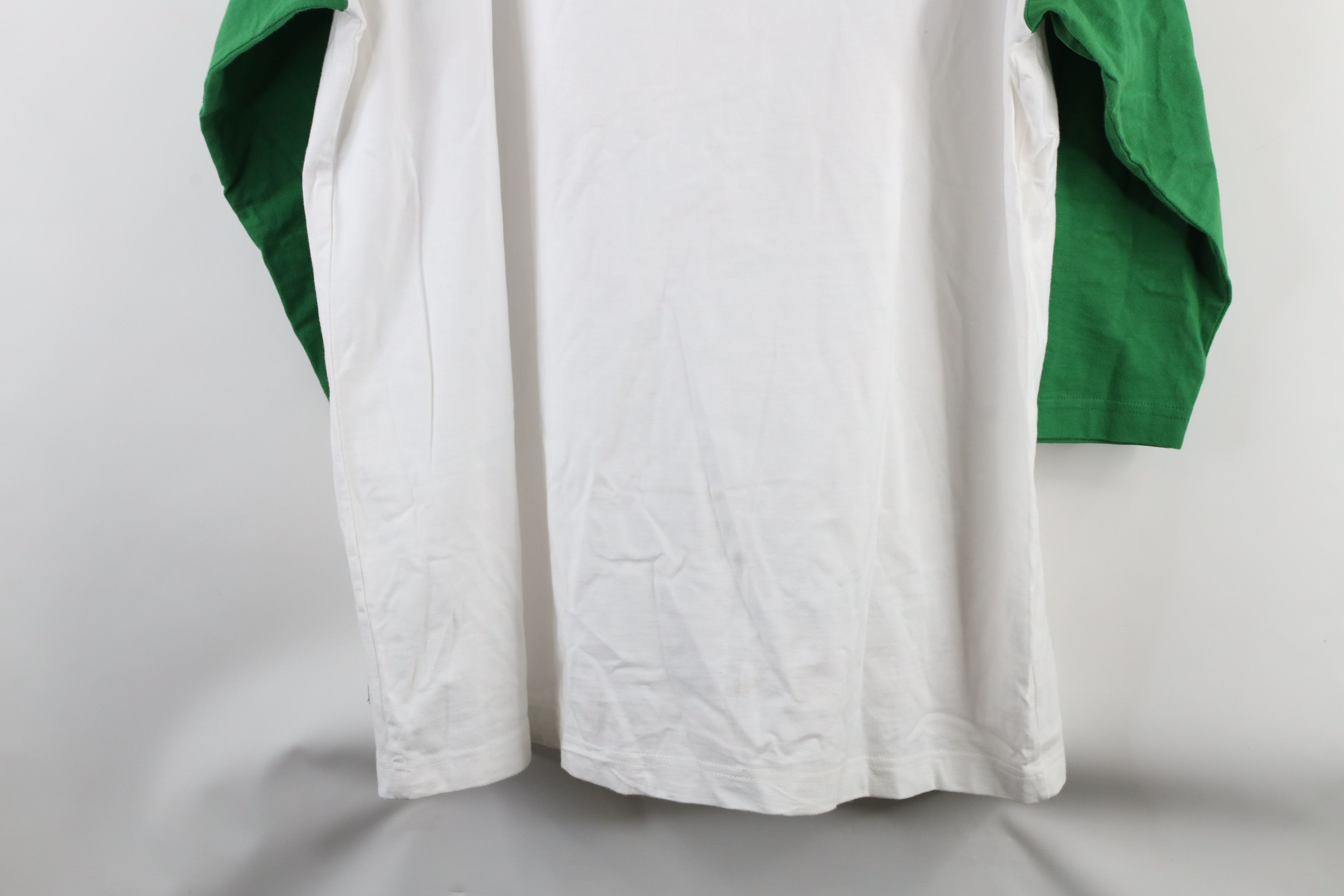 John Deere × Vintage Vintage John Deere Script 3/4 Sleeve Raglan T-Shirt Cotton Size US XXL / EU 58 / 5 - 13 Thumbnail