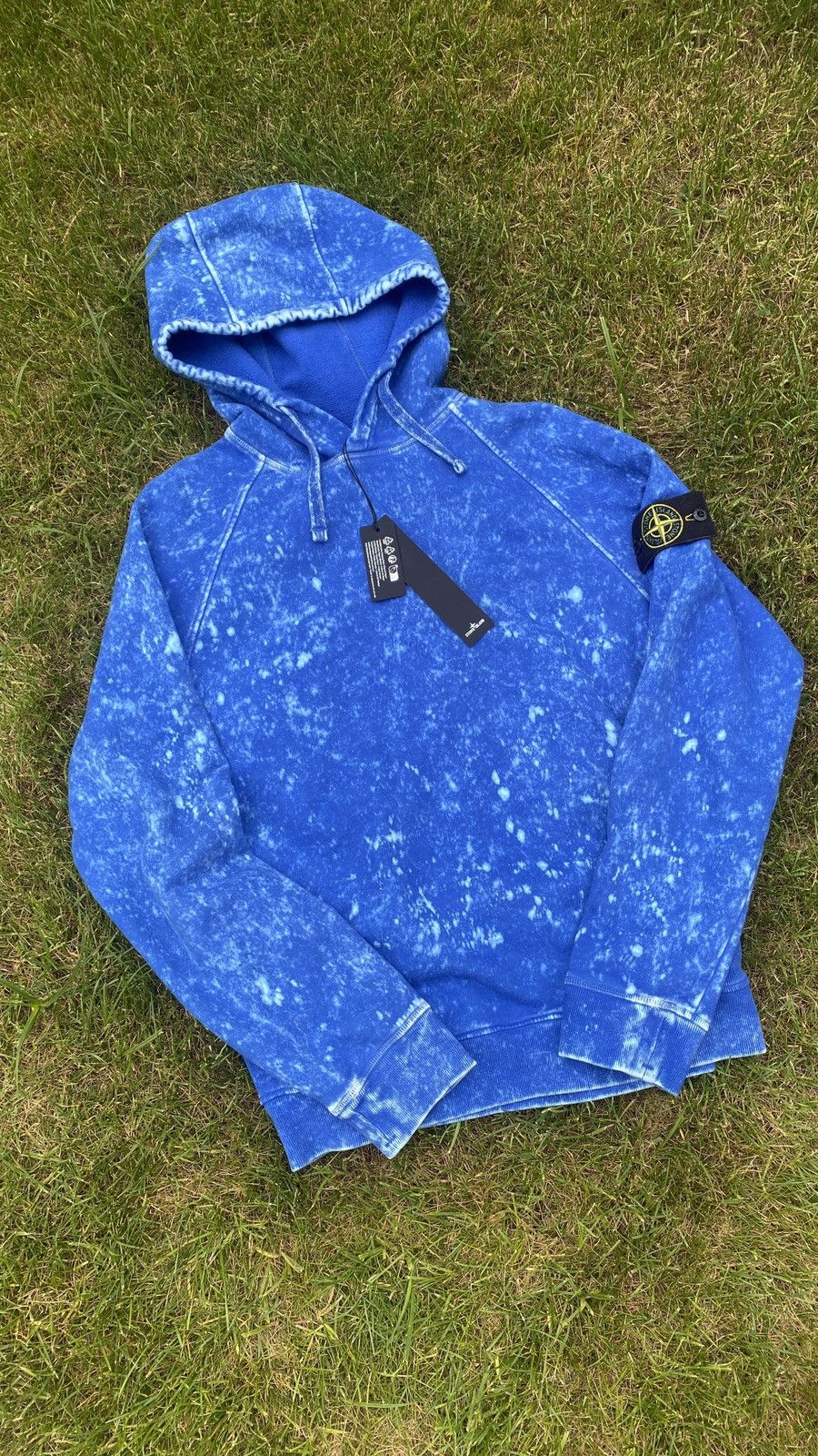 Stone Island Stone Island Off-Dye Hoodie Blue S | Grailed