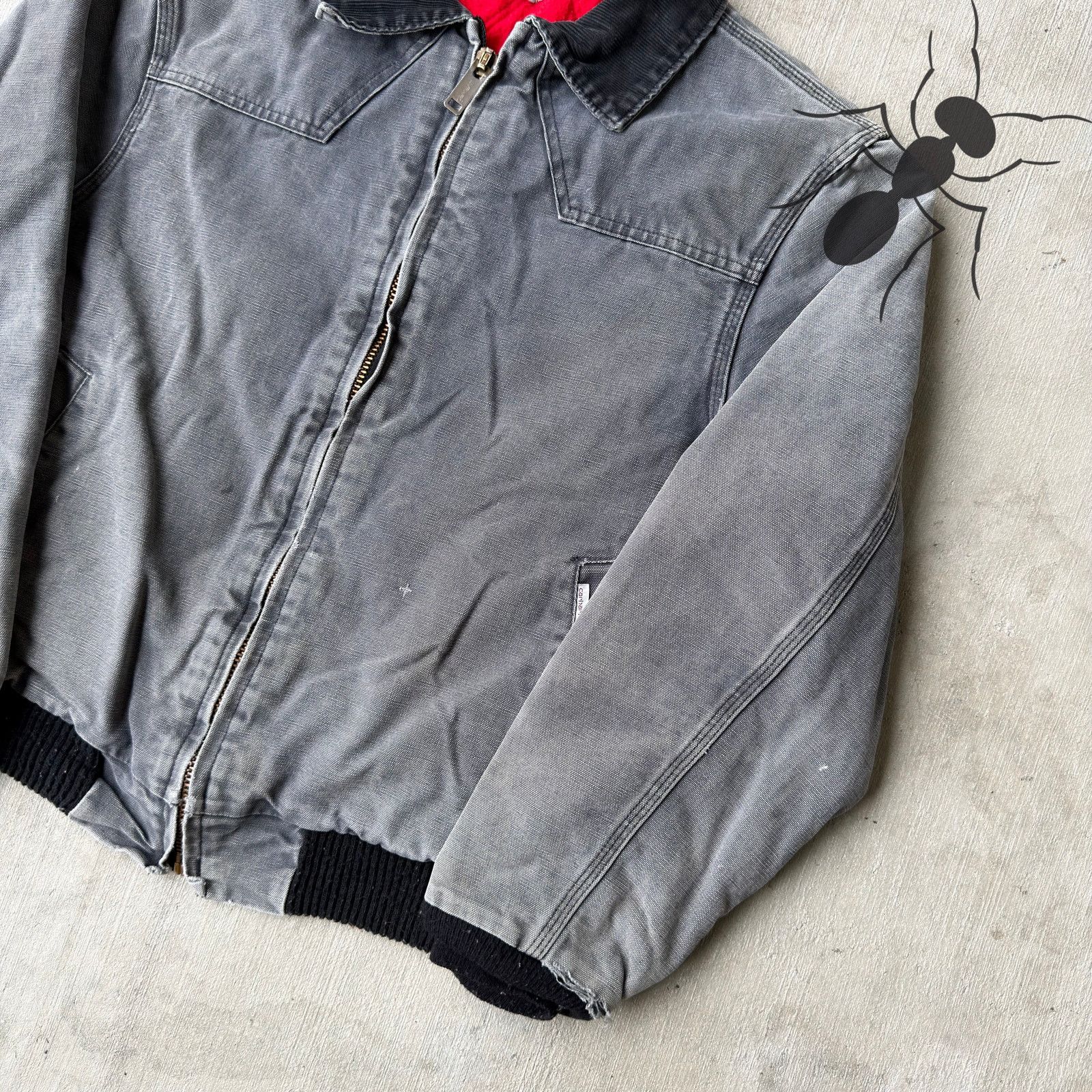 Carhartt × Vintage Carhartt faded black Santa Fe work wear jacket Size US L / EU 52-54 / 3 - 3 Thumbnail