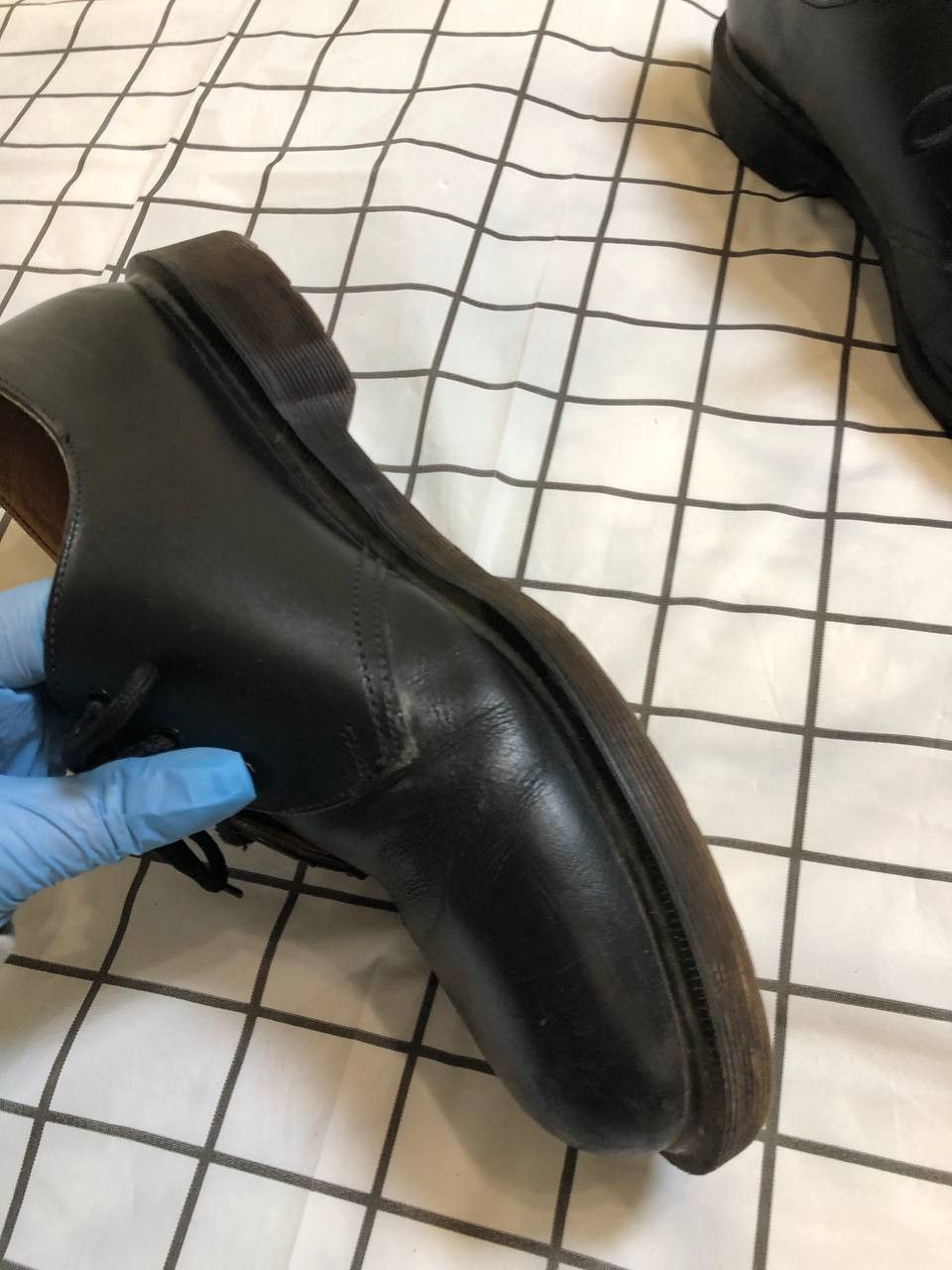 Dr. Martens Dr Martens Vintage Cut Out Mid Calf Black Leather Suede Size US 9 / EU 42 - 3 Thumbnail
