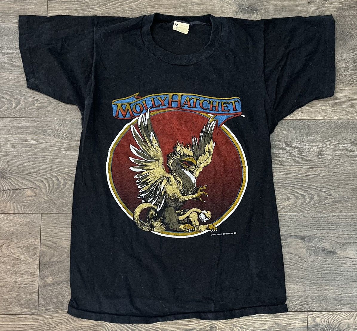 Vintage 1981 discount Molly Hatchet Take No Prisoners Tour T Shirt Mens L Boris Vallejo