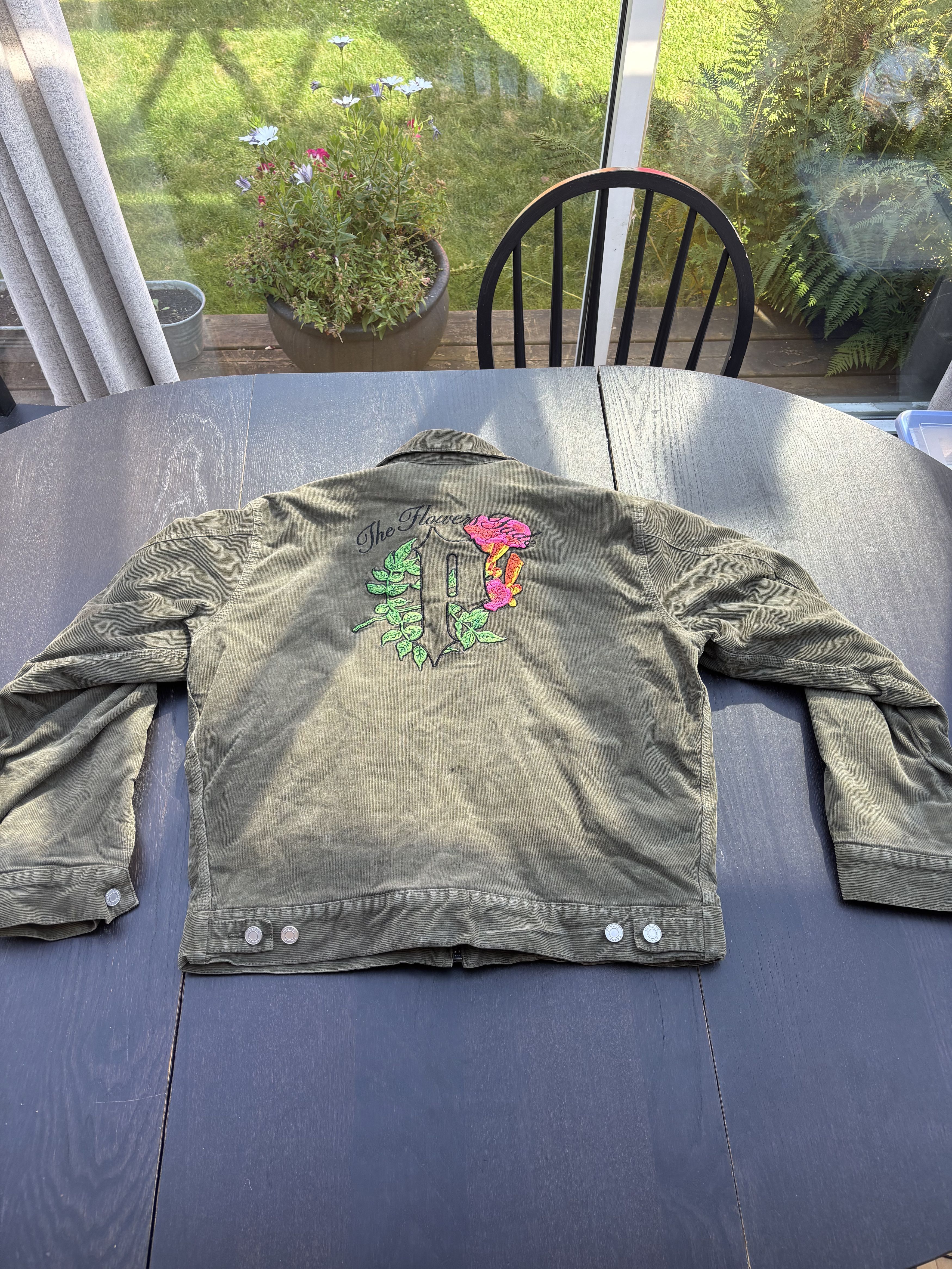 Purple Brand Purple Brand Motif-Embroidered Green Corduroy Jacket Size US M / EU 48-50 / 2 - 7 Thumbnail