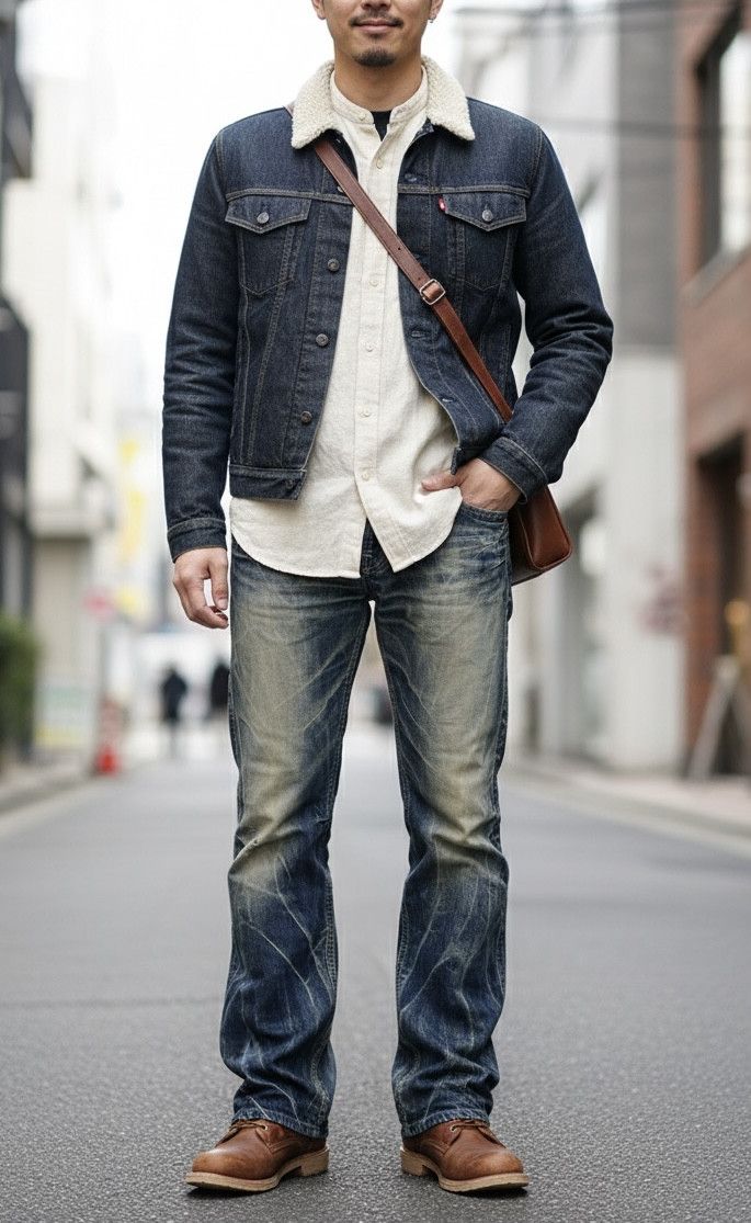 Vintage Blue Way Acid Wash Flare Bootcut Jeans