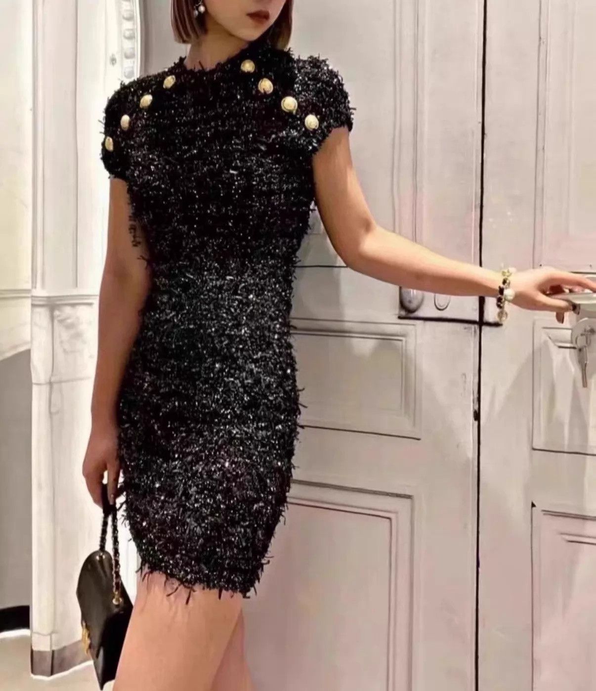 Balmain Balmain Women's Sequin-Embellished Dress 38 (Bust 82-94, Length 89) Size XS / US 0-2 / IT 36-38 - 8 Thumbnail