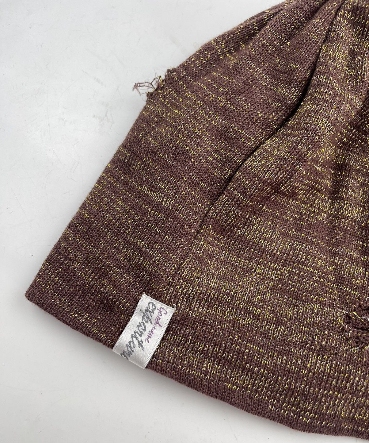 Japanese Brand rare design distressed with zipper pocket beanie hat tc21 Size ONE SIZE - 8 Thumbnail