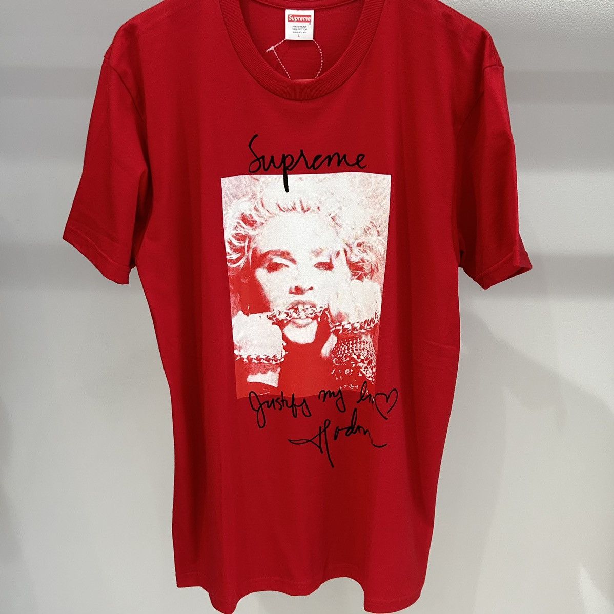 Supreme Supreme Madonna Tee Red | Grailed