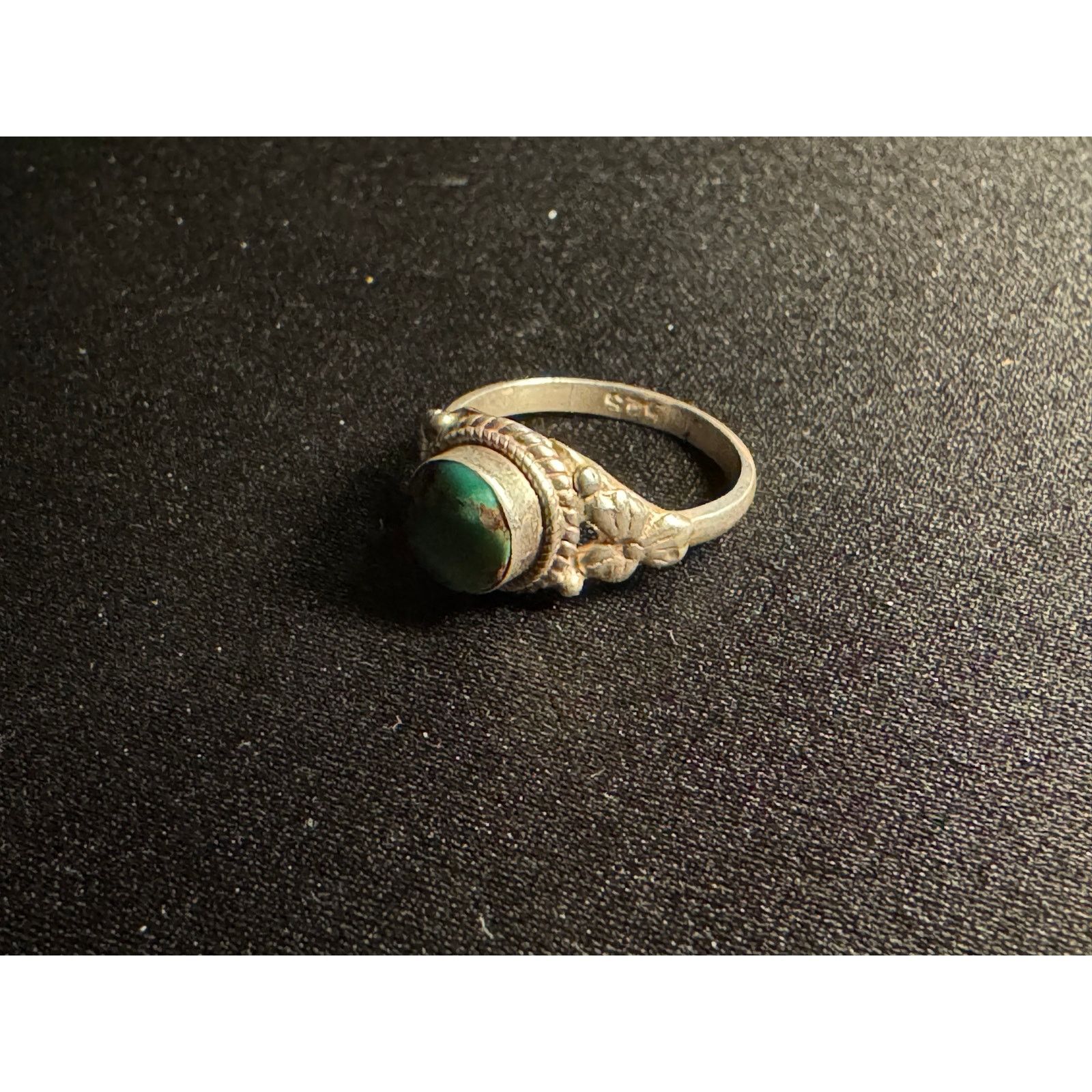 Other Vintage 925 Sterling Silver Turquoise Size 6 Ring Size ONE SIZE - 3 Thumbnail