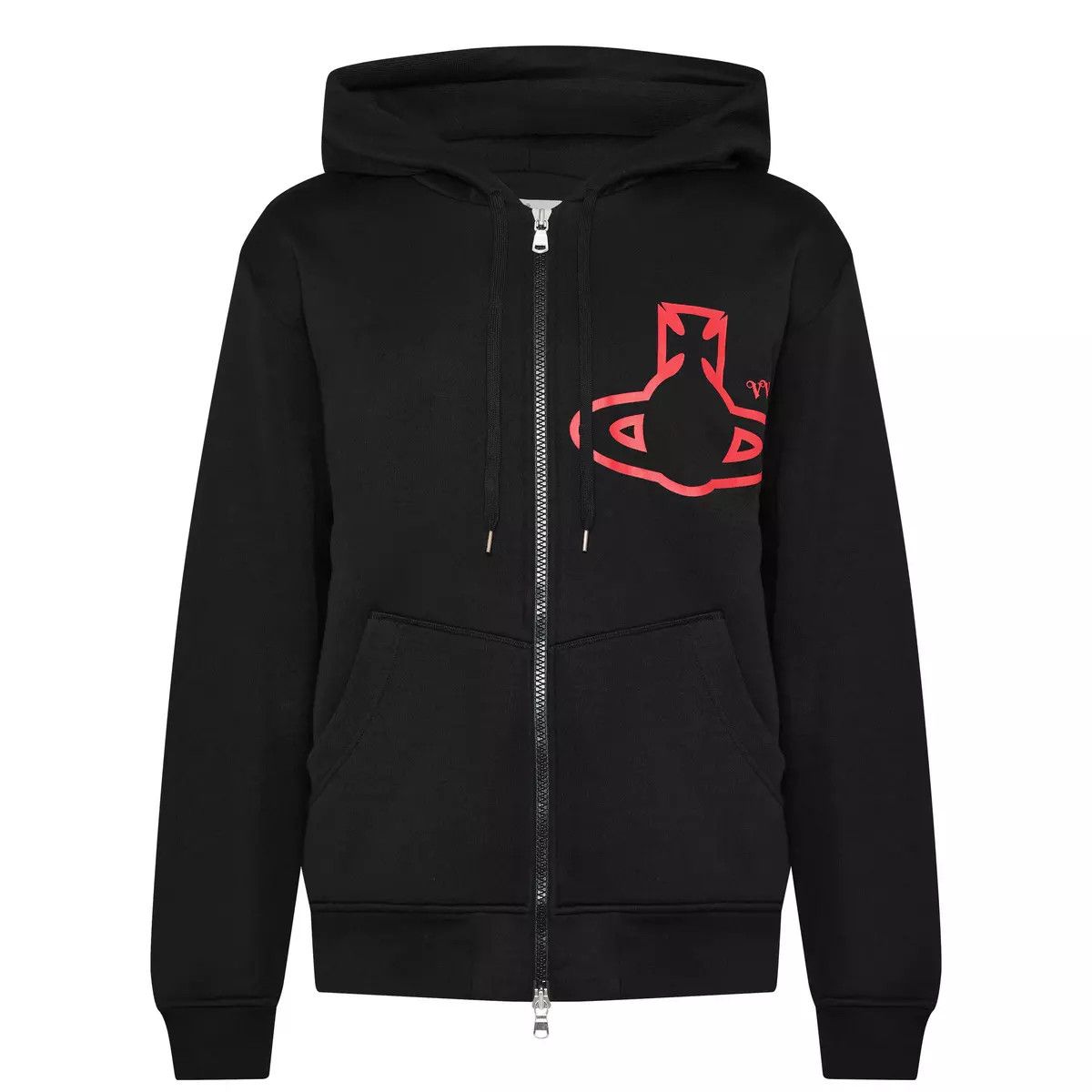 Vivienne Westwood o1y0525 Logo Hoodie in Black Size US M / EU 48-50 / 2 - 1 Thumbnail