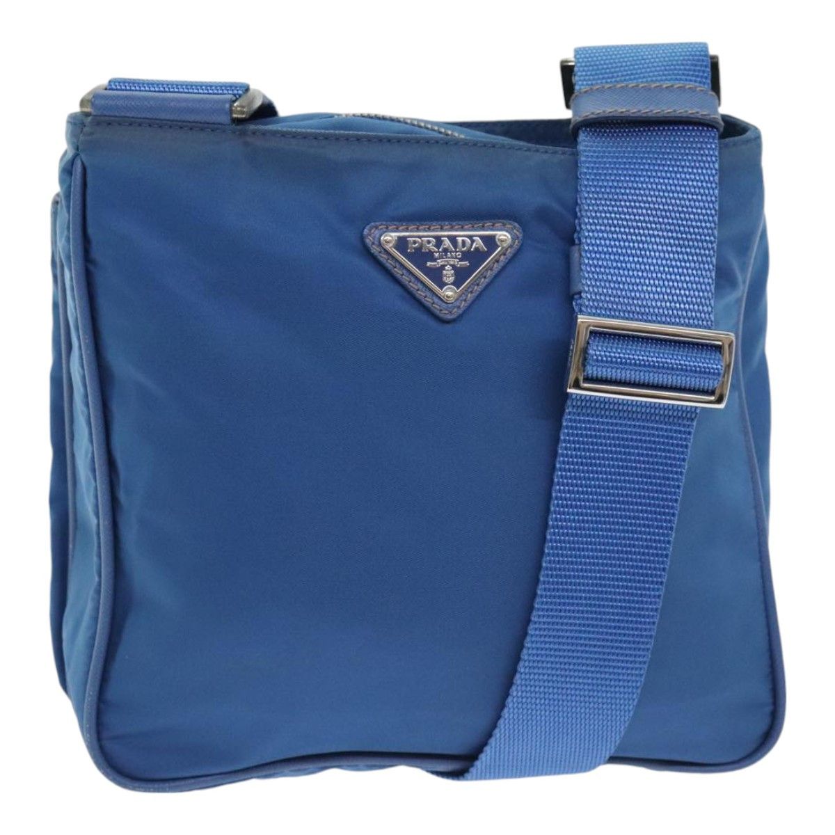 Prada Re-Nylon Blue Canvas Shoulder Bag (Pre-Owned) Size ONE SIZE - 1 Thumbnail