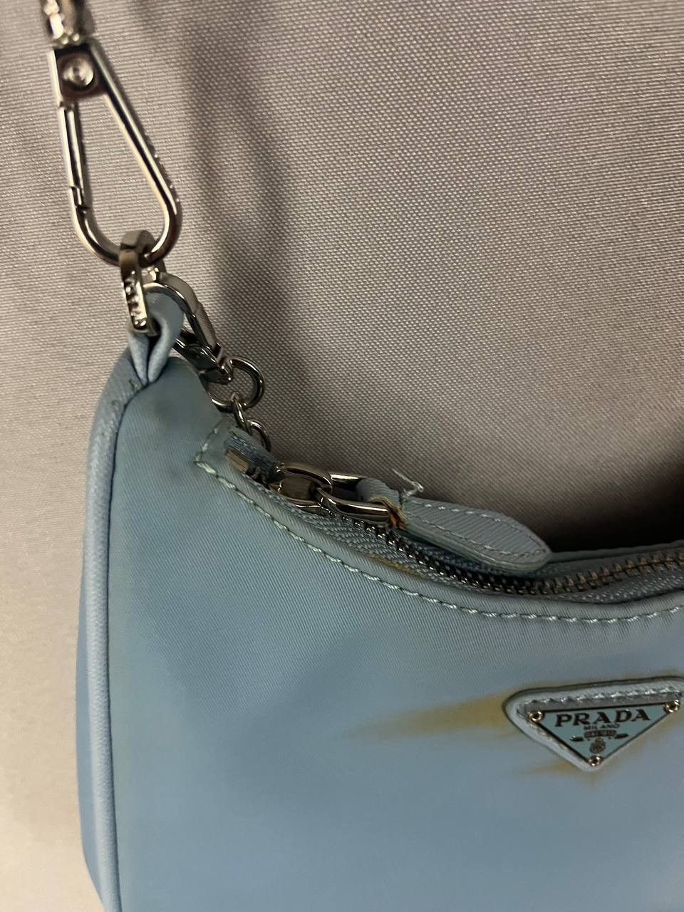 Prada Prada Bag Nylon Blue Size ONE SIZE - 5 Thumbnail