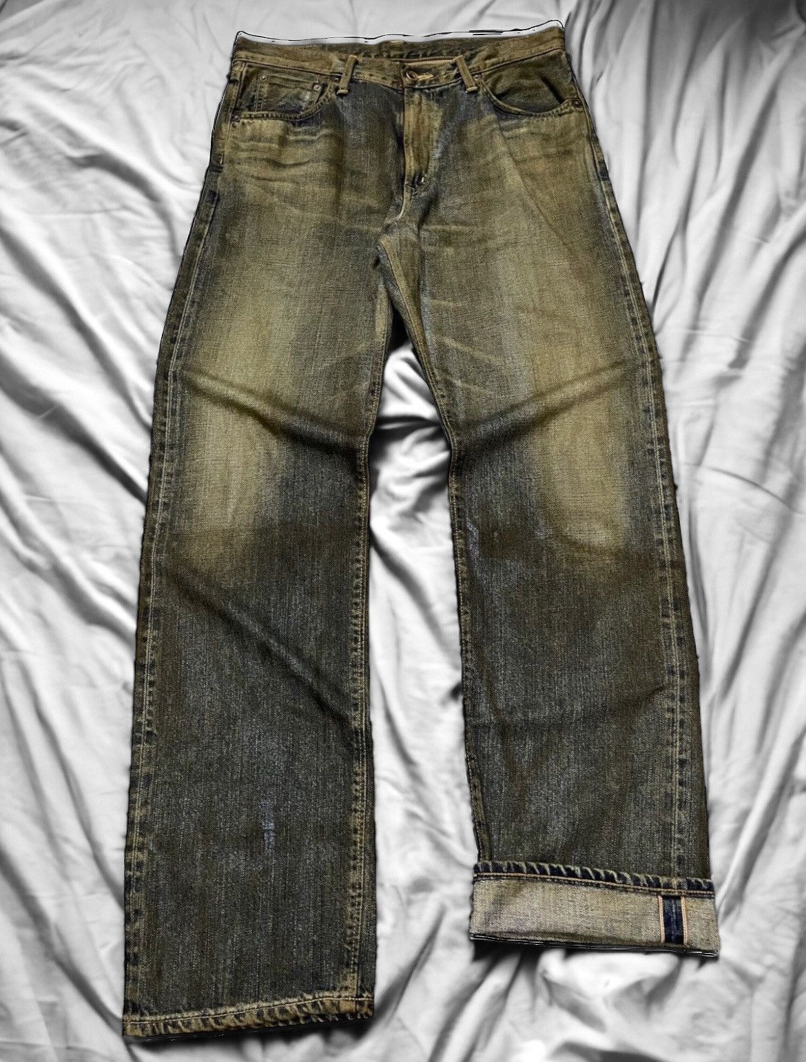 EDWIN５０５X Edwin Vintage Edwin 505zx Japan Red Line Selvedge Denim Jeans