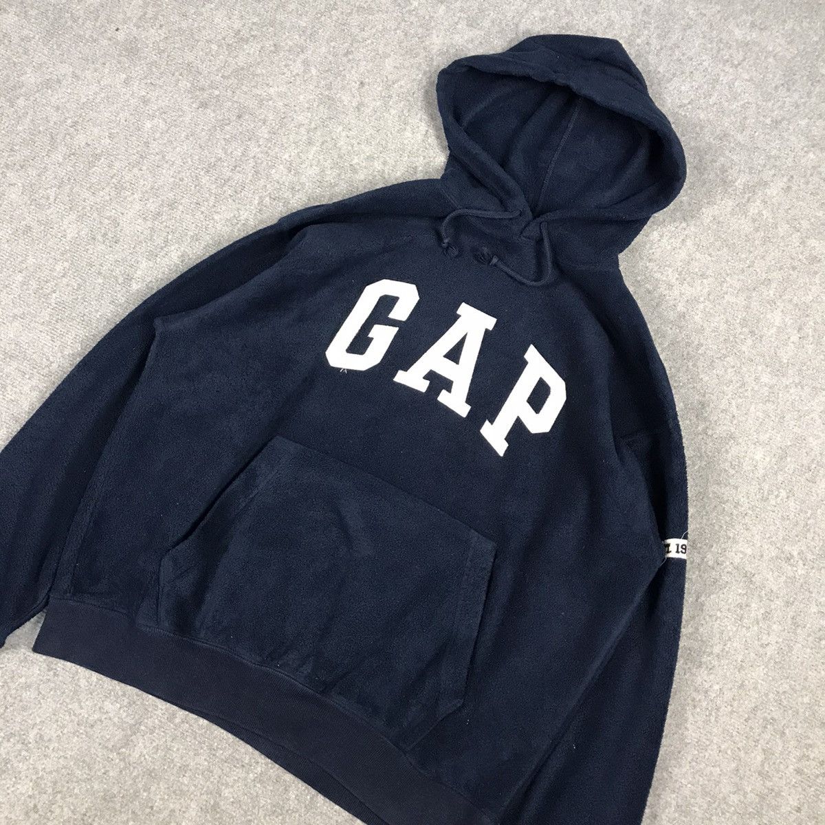 Gap × Vintage GAP FLEECE HOODIES BIG LOGO SWEATSHIRT Size US S / EU 44-46 / 1 - 4 Thumbnail