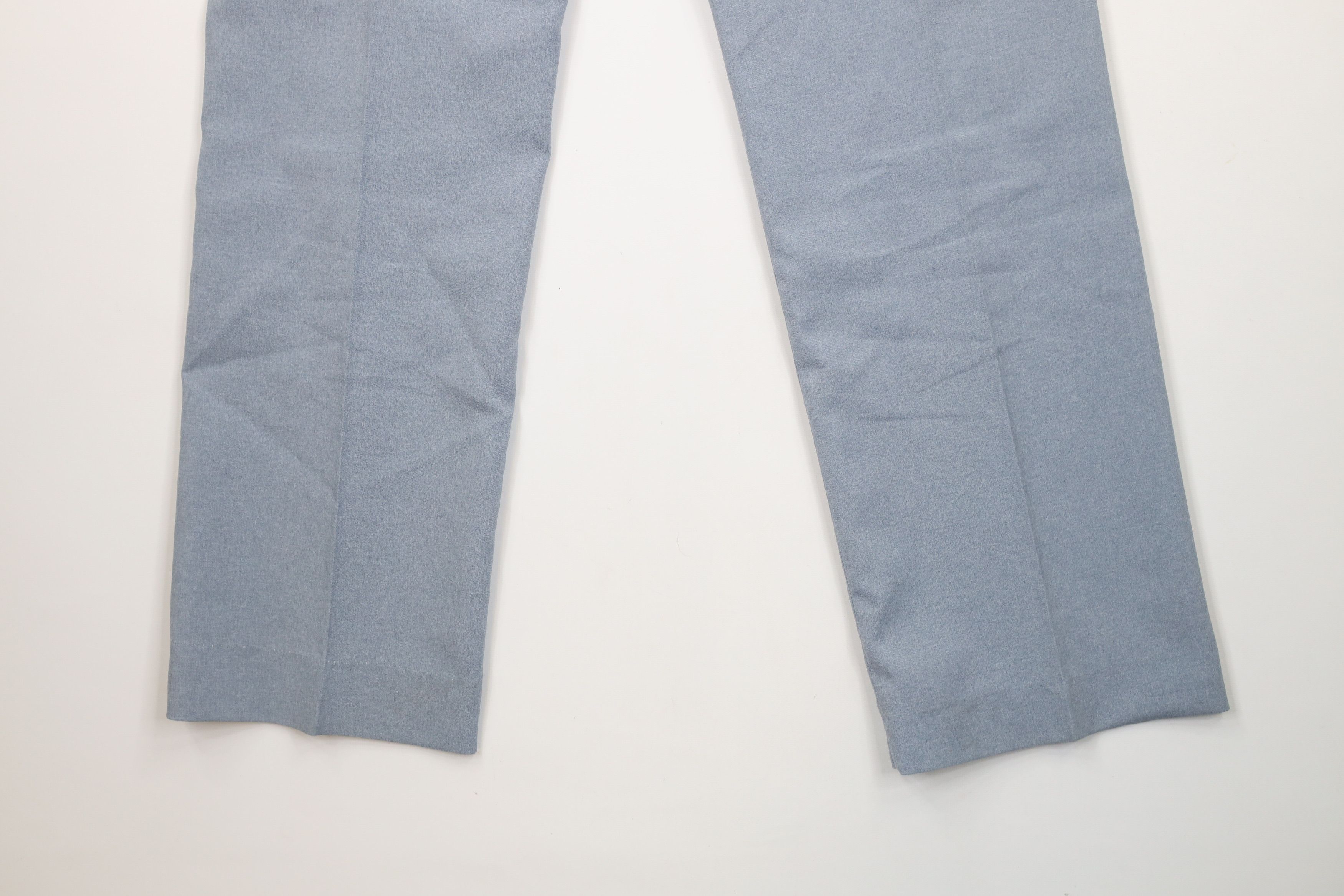 Vintage Vintage 70s Streetwear Knit Wide Leg Chino Pants Blue USA Size US 32 / EU 48 - 8 Thumbnail