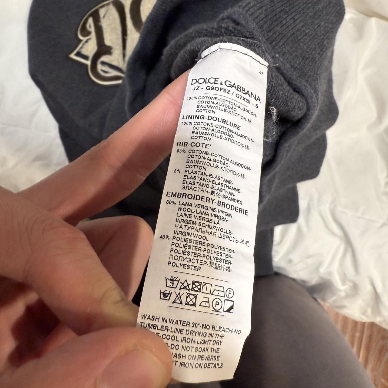 Dolce & Gabbana Dolce & Gabbana Logo Grey Luxury Hoodie Made in Italy Size US L / EU 52-54 / 3 - 4 Thumbnail