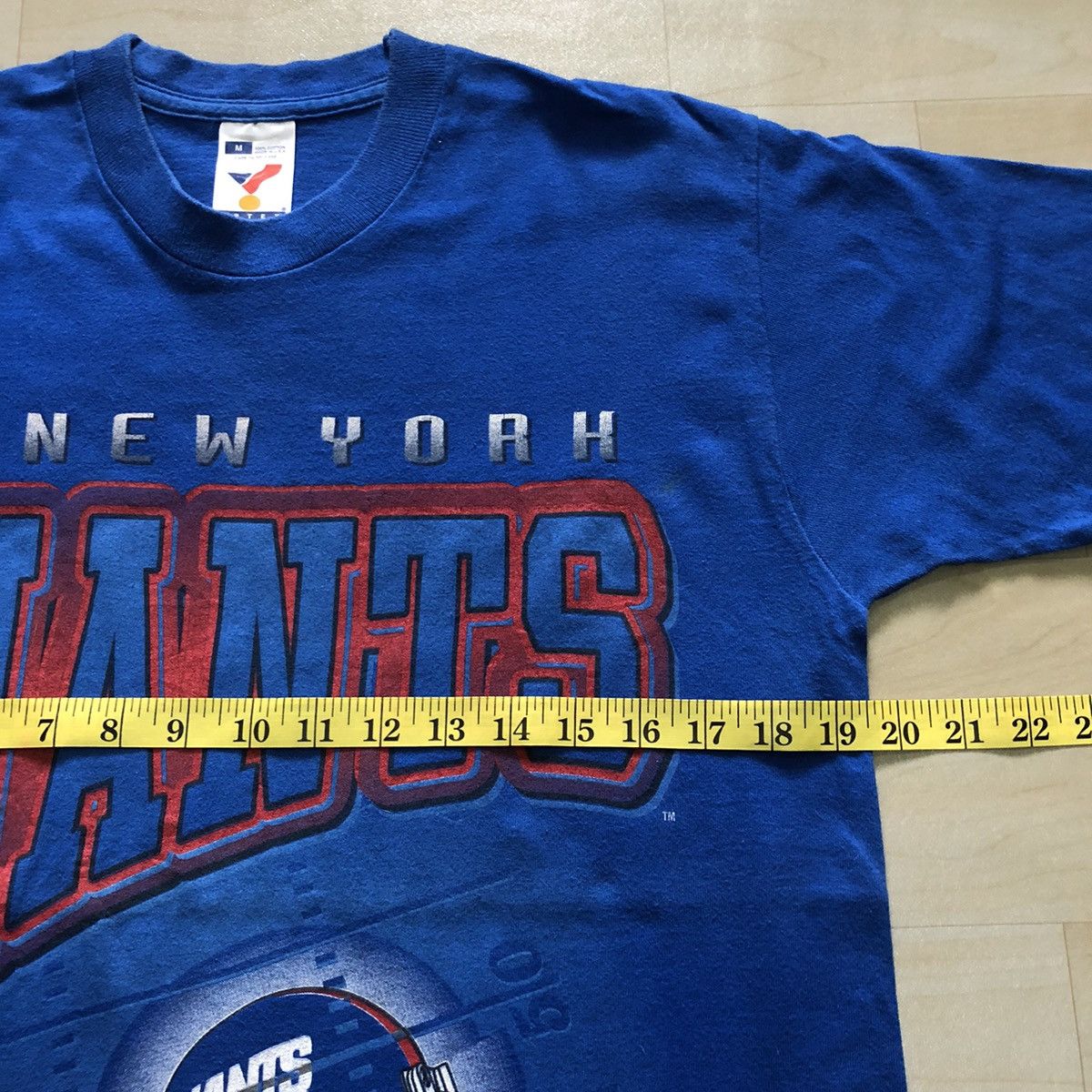 NFL × Vintage Vintage 90s New York Giants NFL Single Stich Tshirt Size US M / EU 48-50 / 2 - 7 Thumbnail