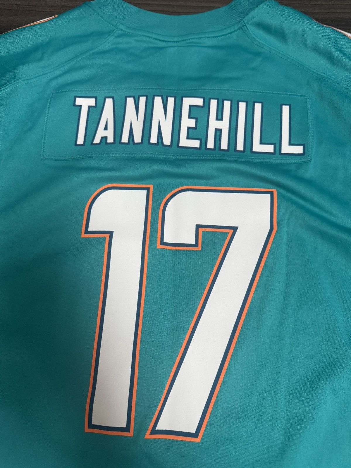 Nike Miami Dolphins Ryan Tannehill #17 NFL On Field Home Jersey Size US XL / EU 56 / 4 - 8 Thumbnail