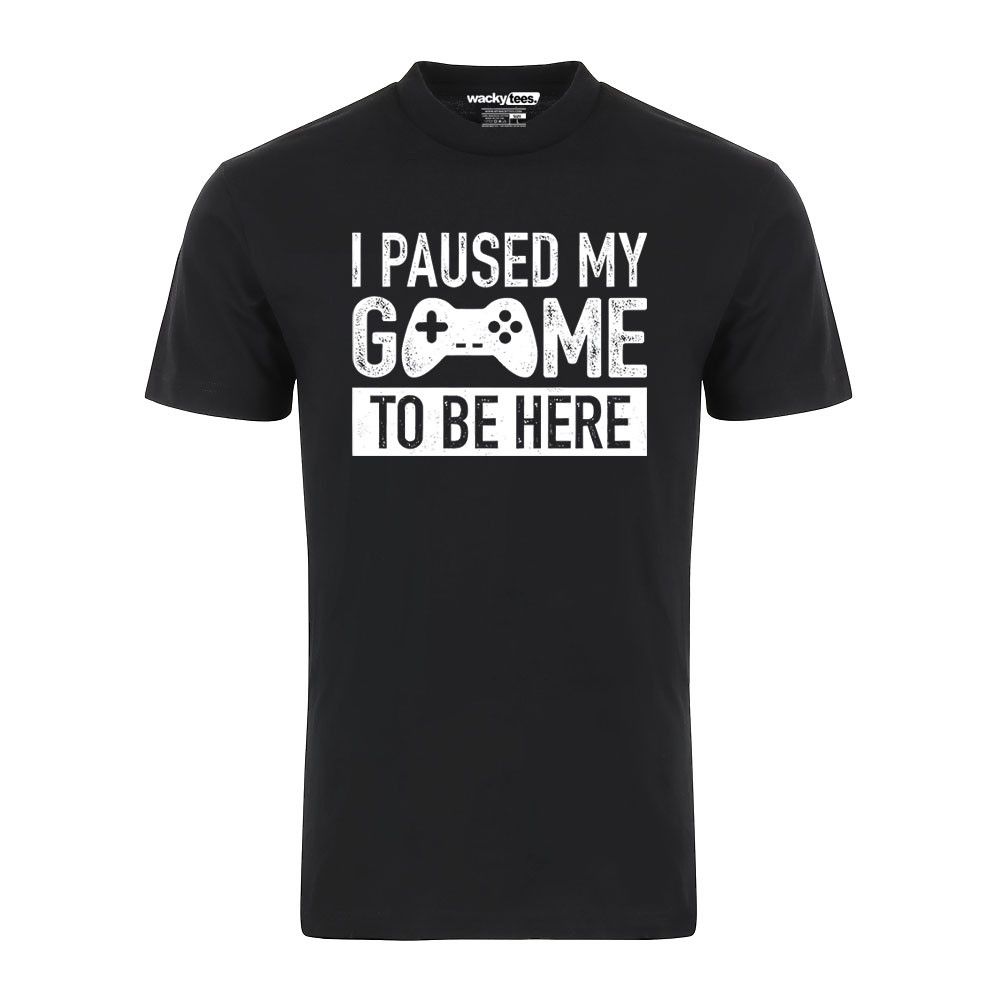 Other I Paused My Game To Be Here Gamer Funny Graphic Tee Shirt Size US XL / EU 56 / 4 - 1 Preview