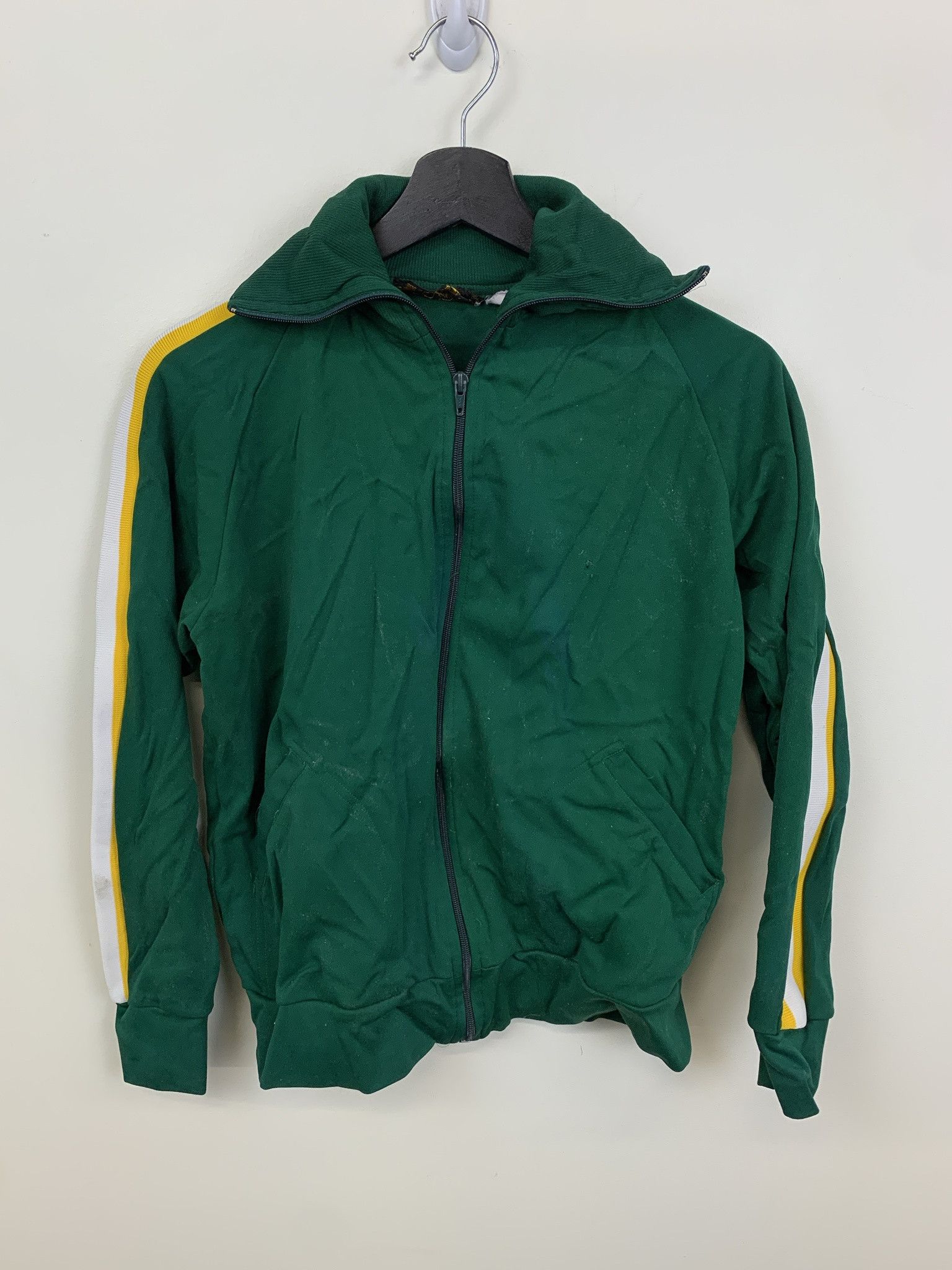 Vintage Vintage 1970s Squid Game Protour Green Track Jacket Size M Size US M / EU 48-50 / 2 - 1 Thumbnail
