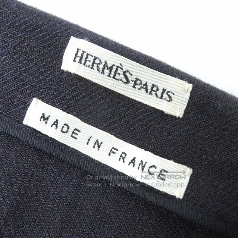 Hermes Hermes Purple-toned linen skirt Size 25" / US 0 / IT 36 - 5 Thumbnail