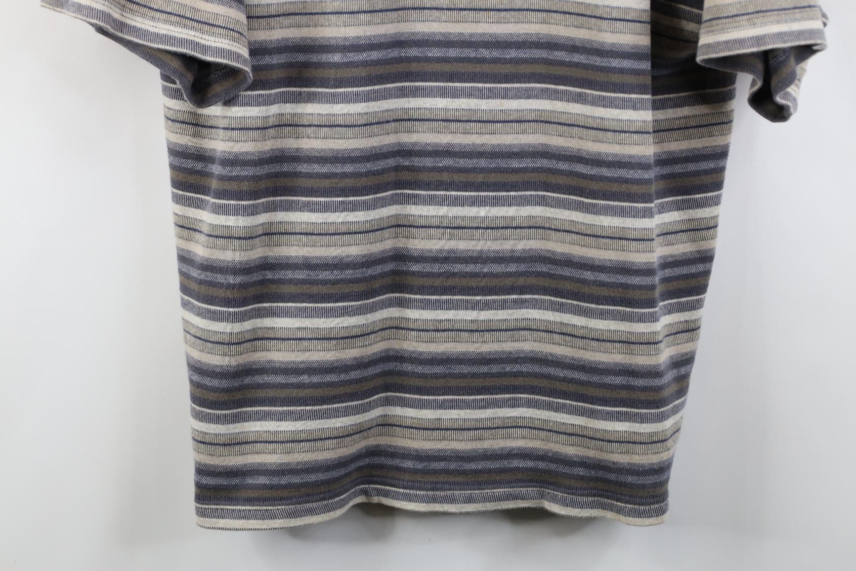 Vintage Vintage 90s Streetwear Striped Knit Collared Golf Polo Shirt Size US XL / EU 56 / 4 - 3 Thumbnail