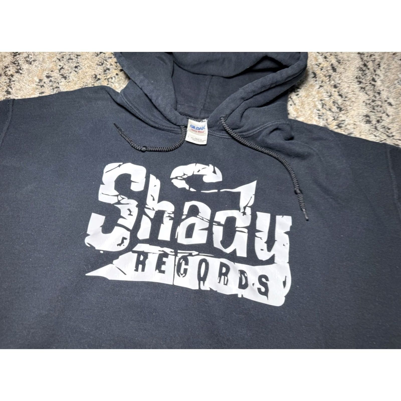 Vintage VINTAGE Shady Records Hoodie Hooded Sweatshirt Long Sleeve Blue Cotton Blend Knit 90s Hip Hop Slim Shady Pullover Large Mens Size US L / EU 52-54 / 3 - 2 Thumbnail