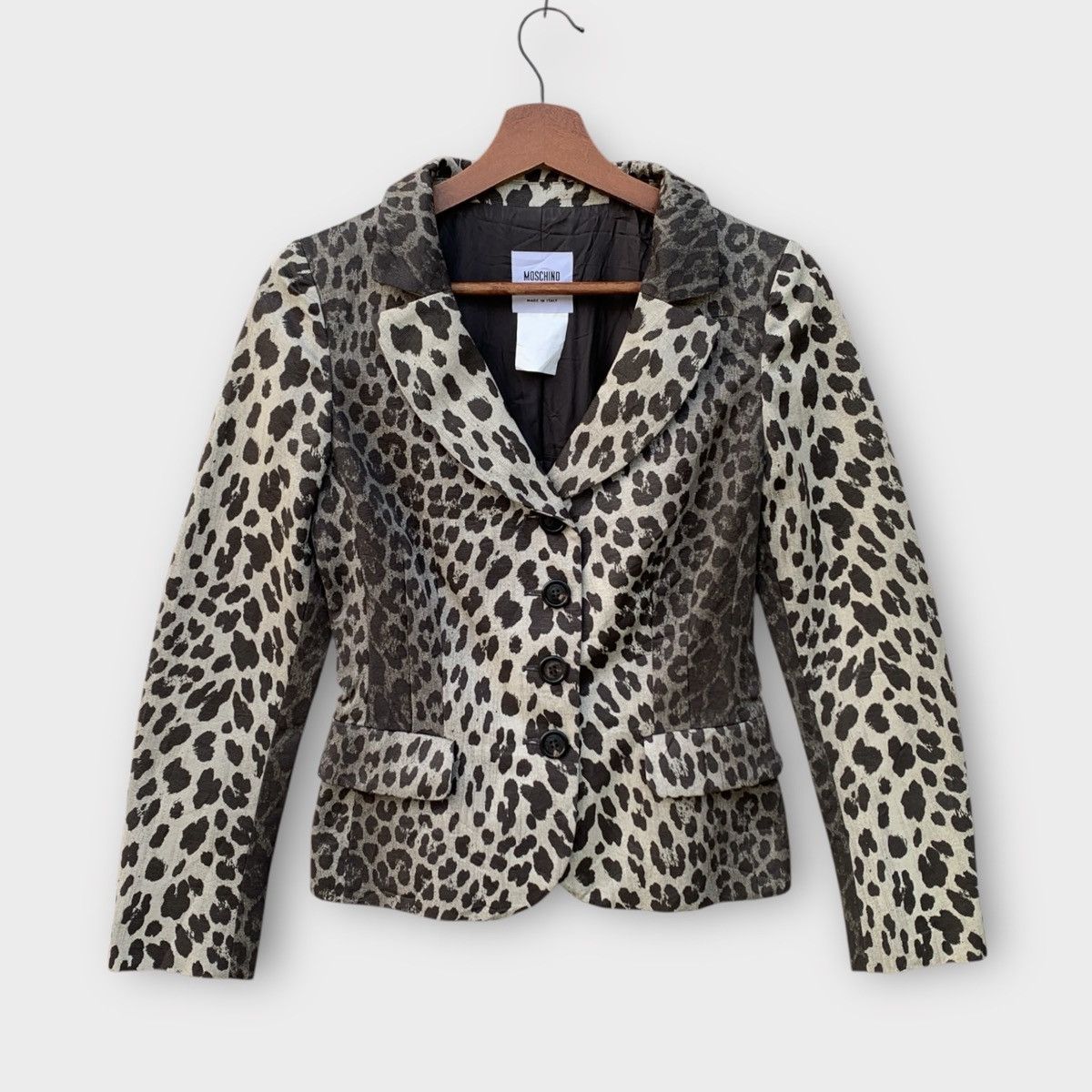 Moschino MOSCHINO CHEAPANDCHIC LEOPARD PRINTED WOMEN JACKET Size XS / US 0-2 / IT 36-38 - 1 Thumbnail
