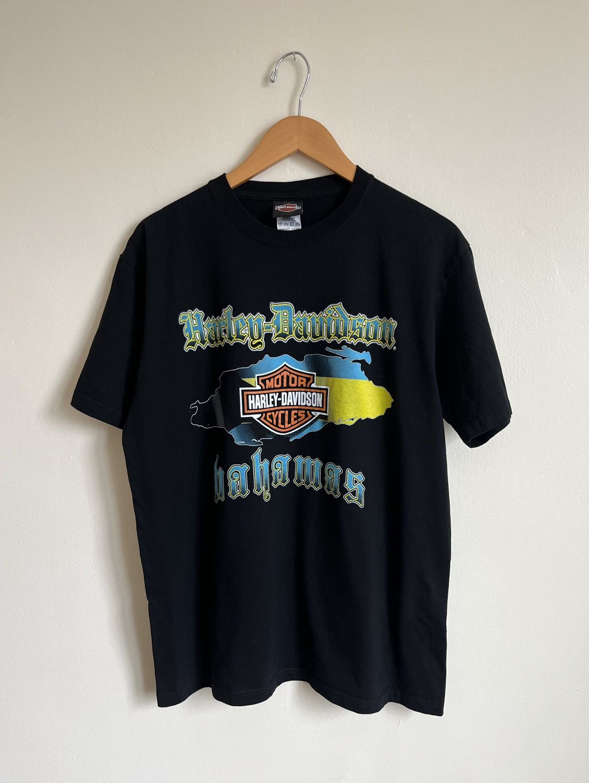 Harley Davidson Vintage 00’s Harley-Davidson “Bahamas” T-Shirt Size US L / EU 52-54 / 3 - 2 Thumbnail