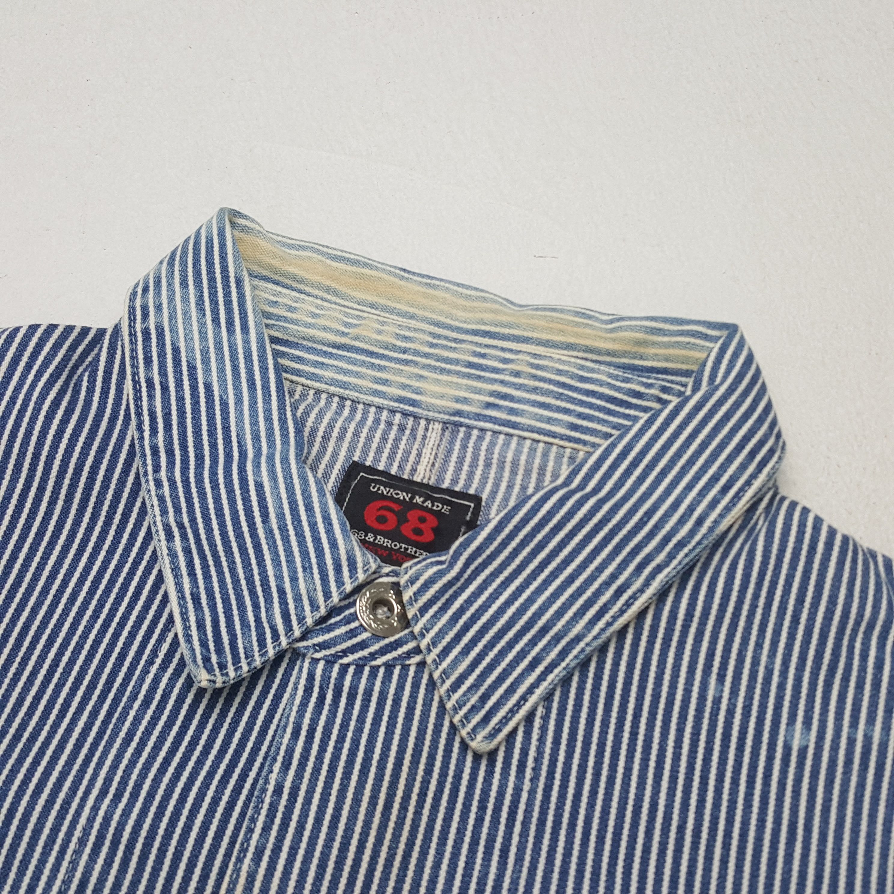 Vintage Vintage Union Made Custom Logo Striped Jacket Size US L / EU 52-54 / 3 - 4 Thumbnail