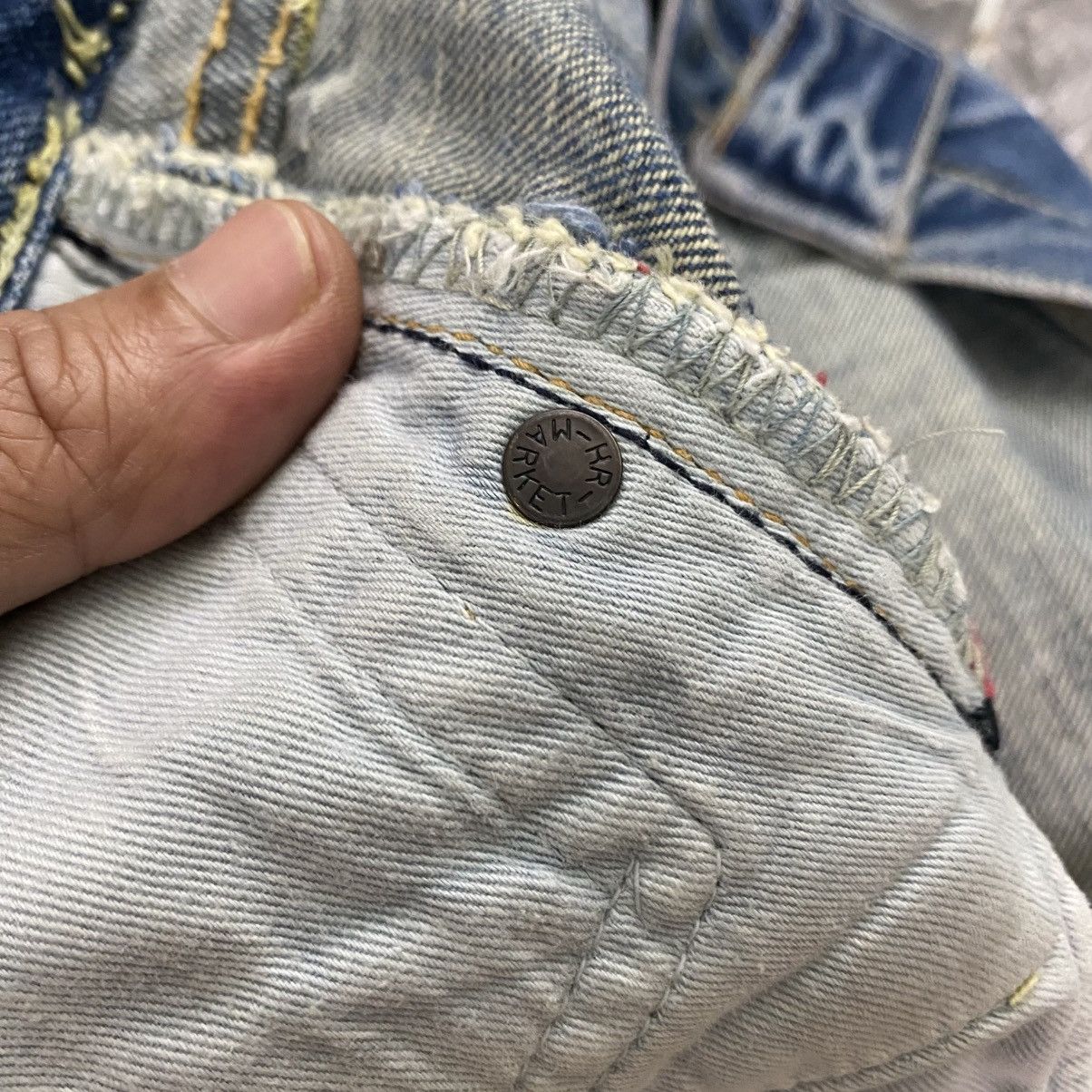 Blue Blue Japan × Japan Blue × Le Grande Bleu (L.G.B.) Vintage Blue Blue H.R Market Selvedge Jeans Blue Colour Size US 36 / EU 52 - 16 Thumbnail