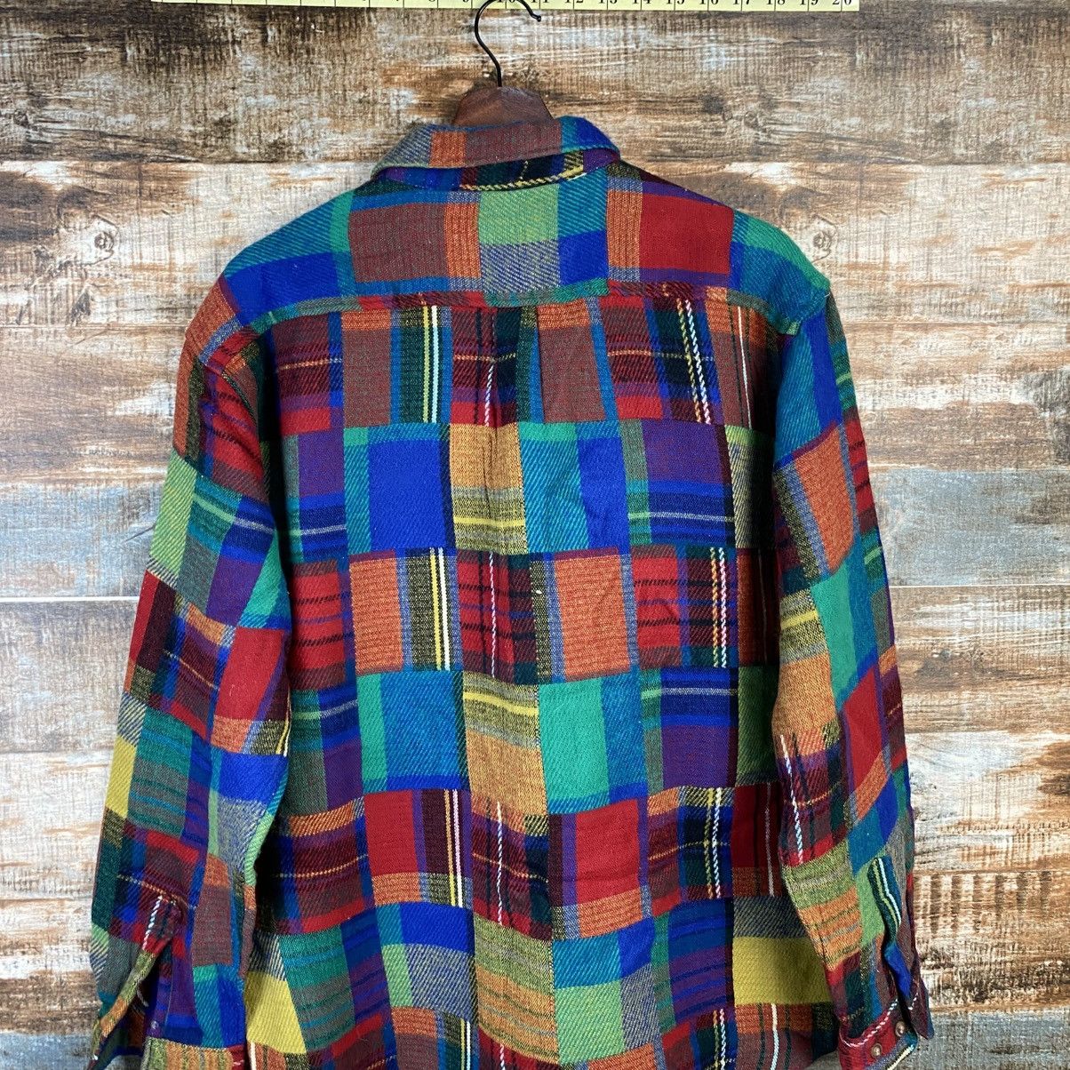 Japanese Brand DL Jungle Strom checkered Red Shirt #C909 Size US L / EU 52-54 / 3 - 15 Thumbnail