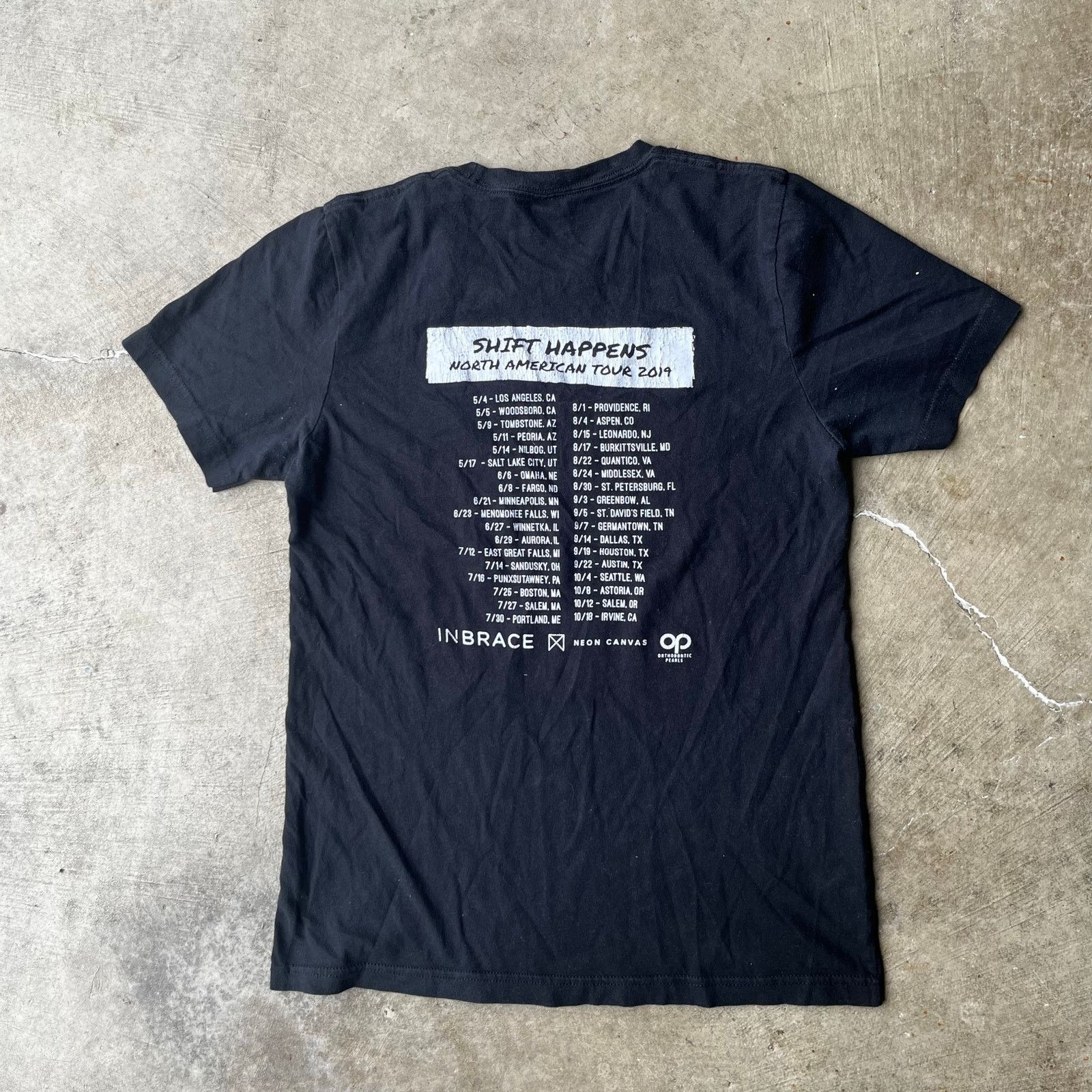 Vintage RELAPSE SHIFT HAPPENS TOUR BAND TEE SHIRT SMALL Size US S / EU 44-46 / 1 - 3 Thumbnail