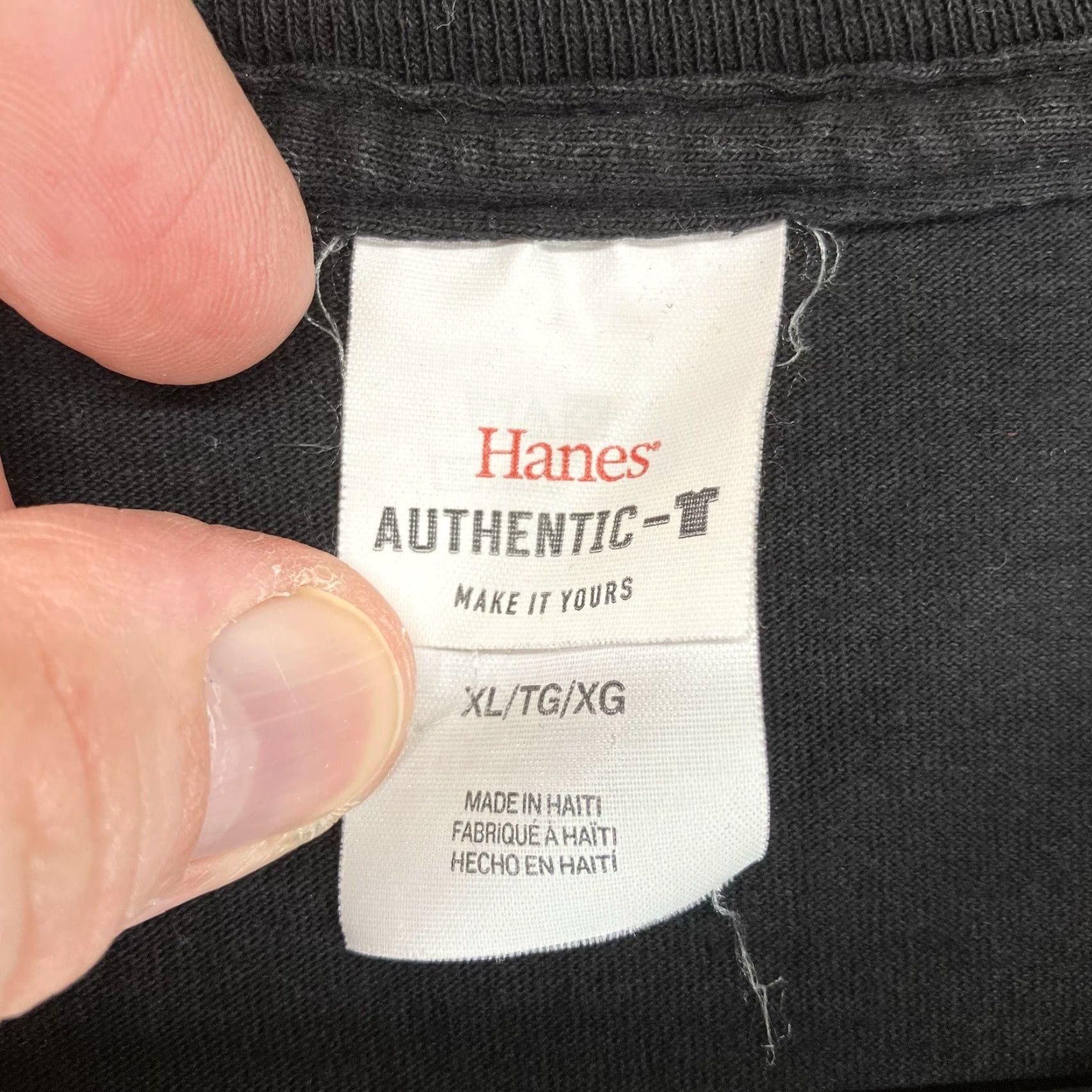 Hanes VINTAGE Hanes Effects Pedal T Shirt XL Black Crew Neck Short Sleeve Logo 90s Music USA Mens T-Shirt Size US XL / EU 56 / 4 - 4 Thumbnail