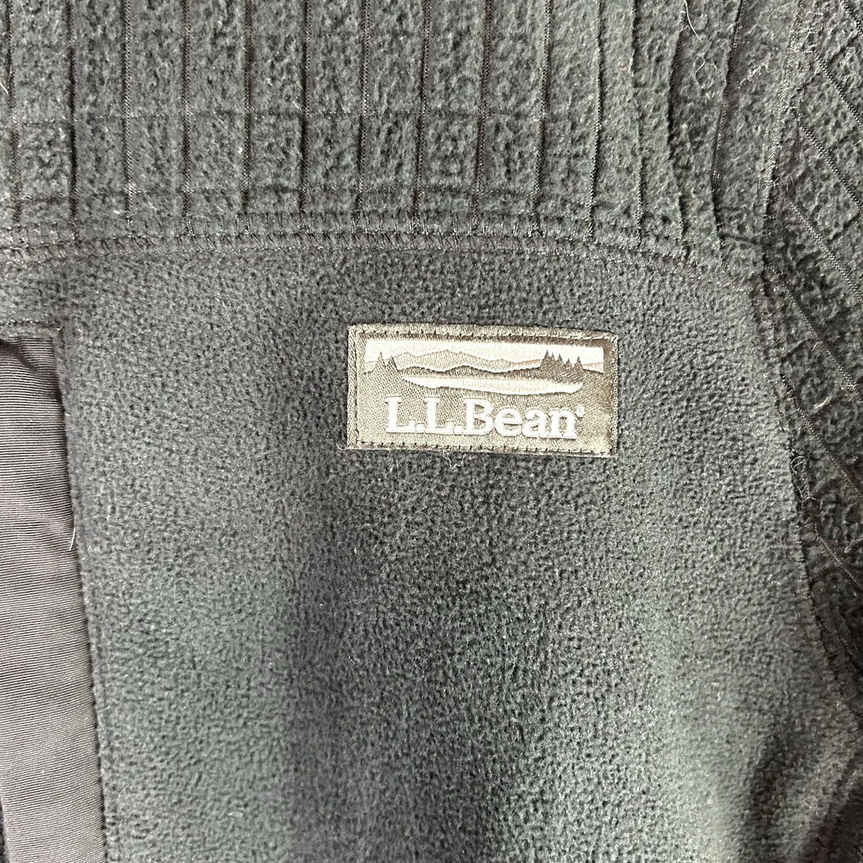 Vintage LL Bean Jacket Womens XL Black Mountain Classic Windproof Fleece Full Zip Jacket Size XL / US 12-14 / IT 48-50 - 6 Thumbnail