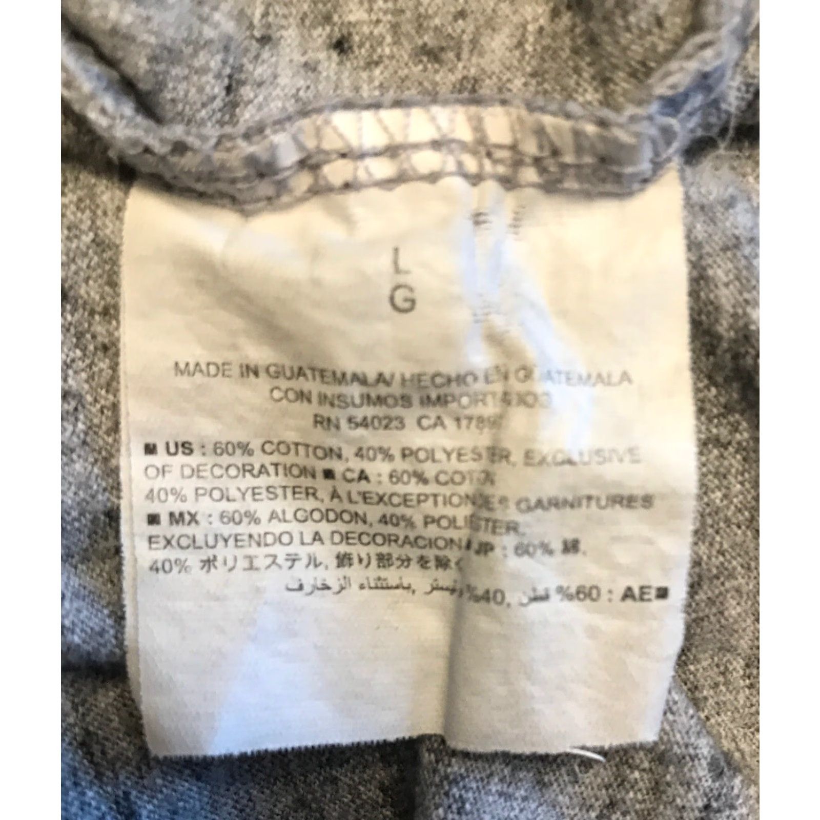 Gap Gap T-Shirt Men Short Sleeve Gray L All City World Tour B109 Size US L / EU 52-54 / 3 - 4 Thumbnail