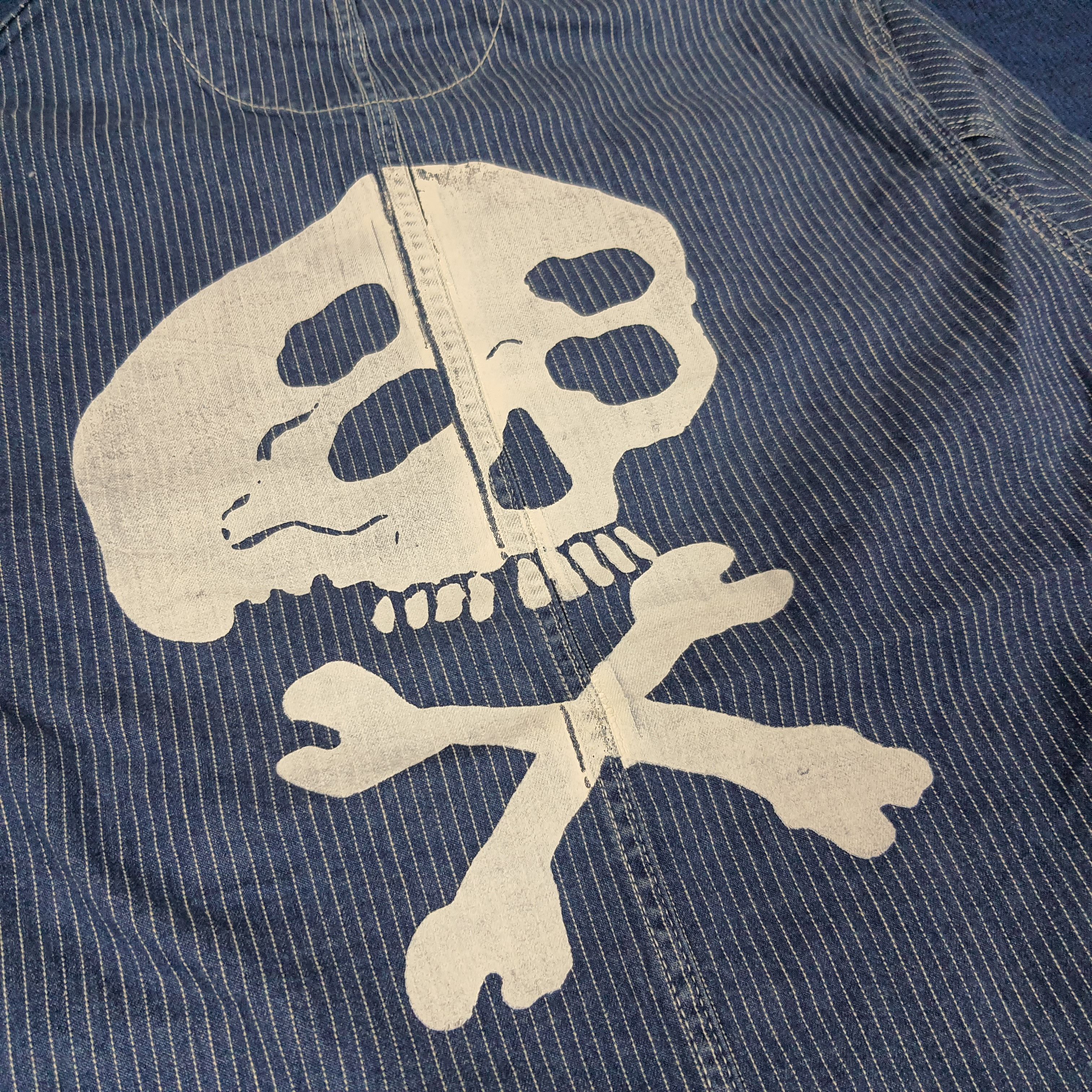 Japanese Brand × Uniqlo × Vintage Vintage Uniqlo Japanese Brand Denim Custom Logo Jacket Size US L / EU 52-54 / 3 - 2 Thumbnail
