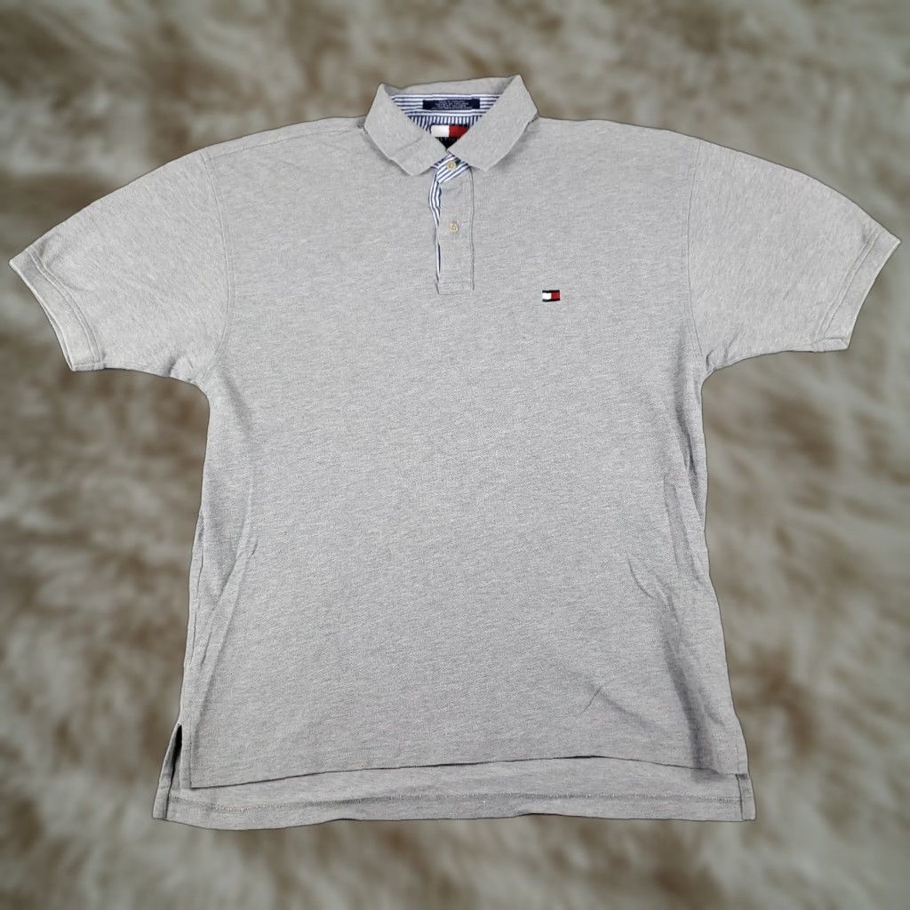 Tommy Hilfiger VINTAGE Tommy Hilfiger Polo Shirt Mens Medium Gray Short Sleeve Shirt Adult Medium Gray Tommy Hilfiger Polo Mens Medium Gray + Keywords Size US M / EU 48-50 / 2 - 1 Thumbnail