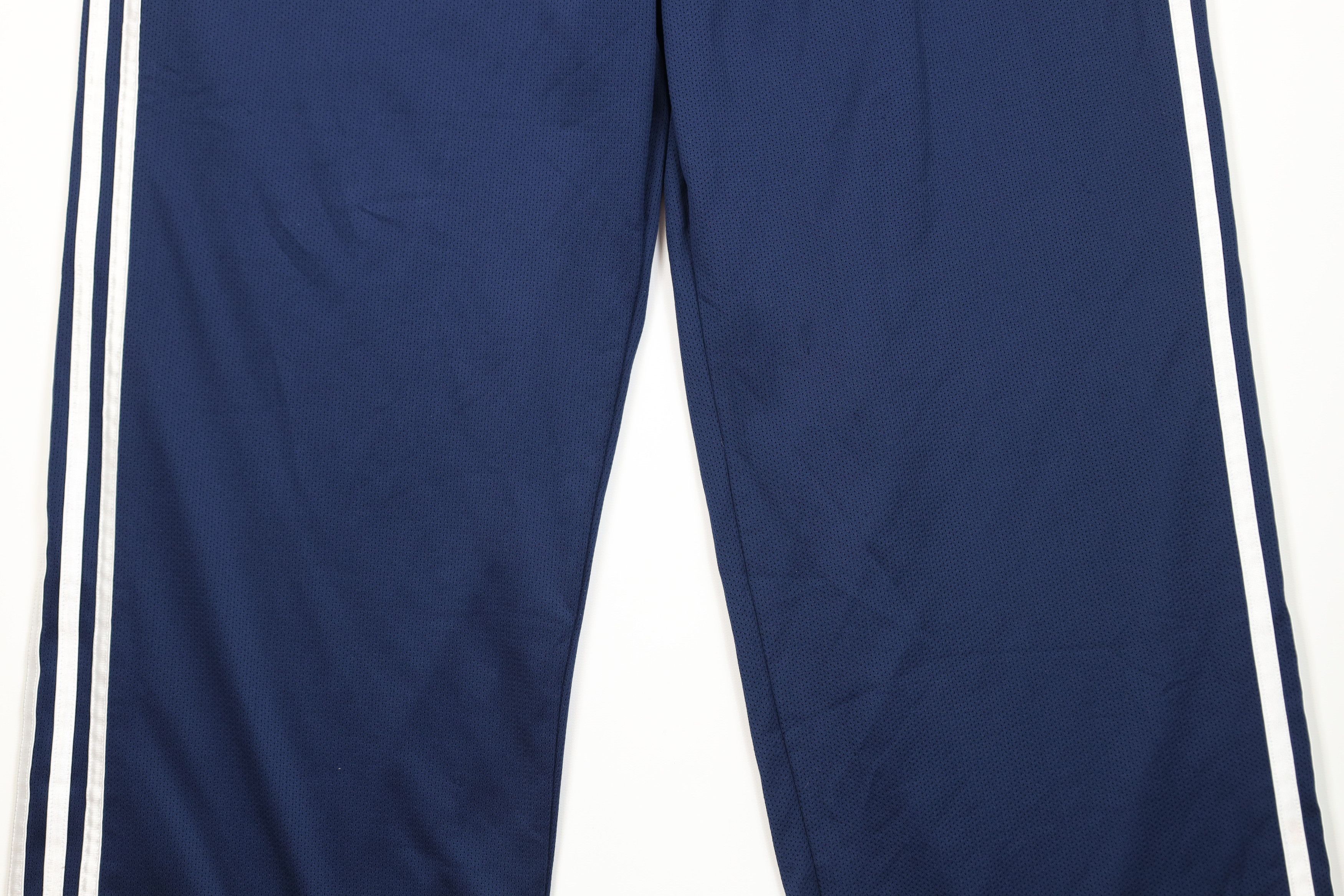 Adidas Vintage Y2K Adidas Spell Out Striped Wide Leg Pants Blue Size US 36 / EU 52 - 3 Thumbnail